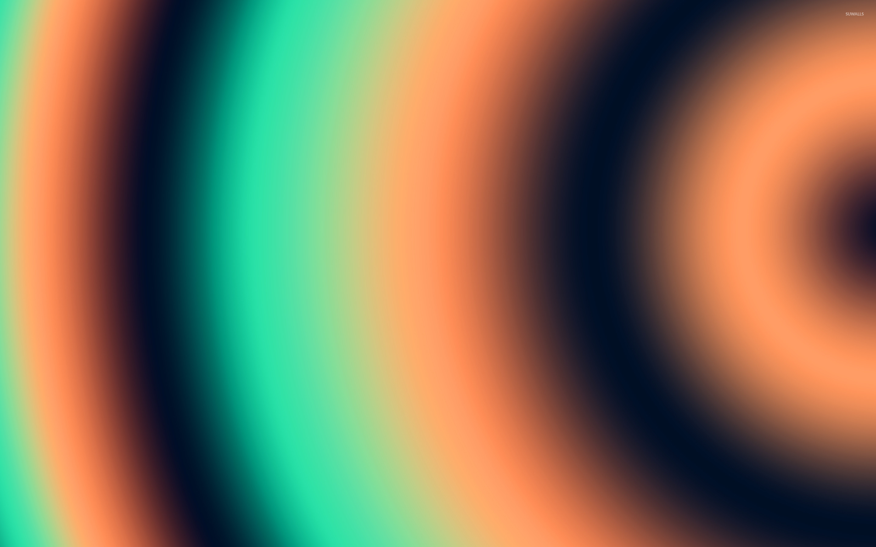 2880x1800 Orange and green circles wallpaper