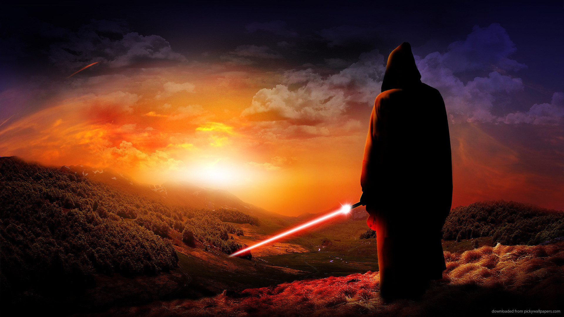 1920x1080 Lone Sith in the desert for 