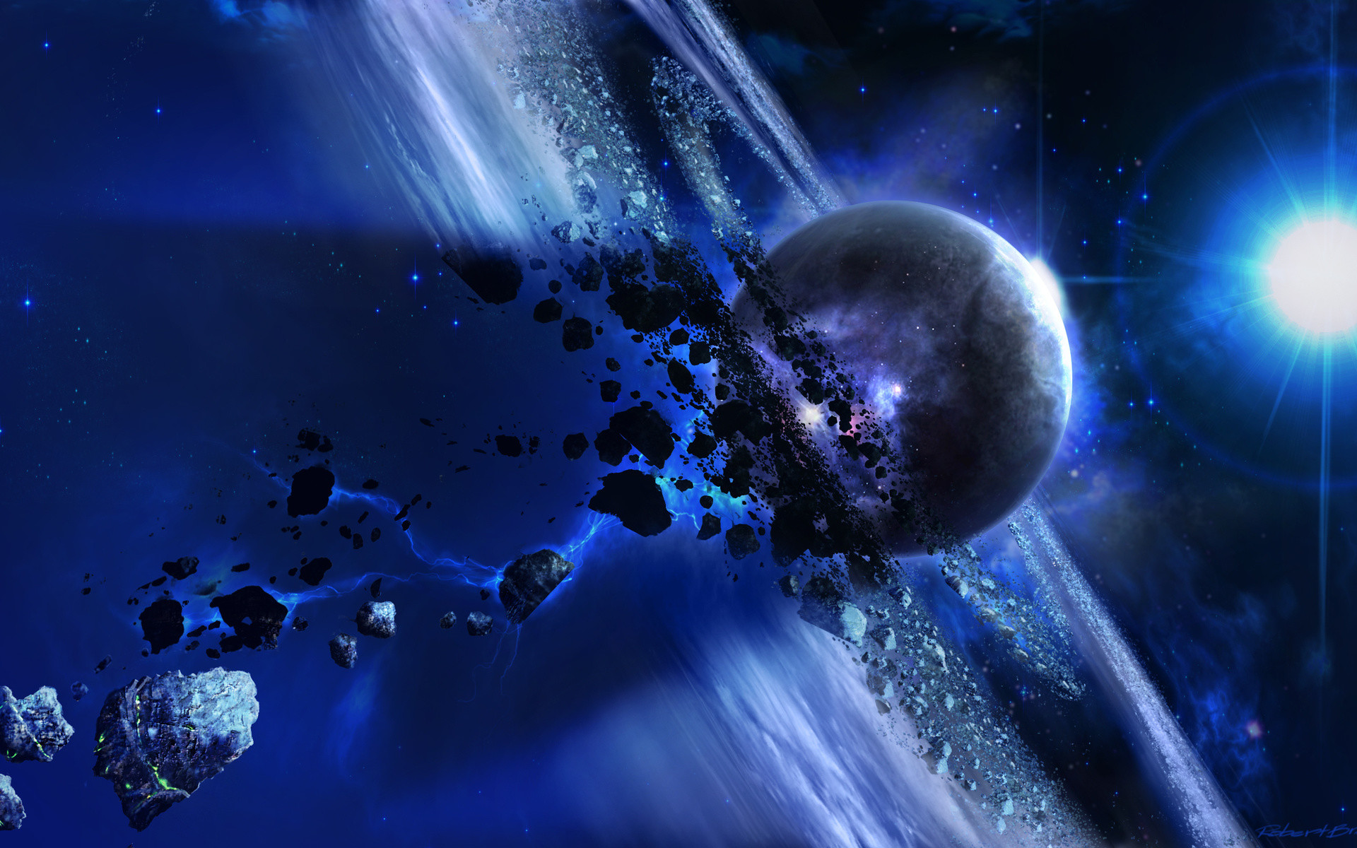 1920x1200 3D Art and Space HD image