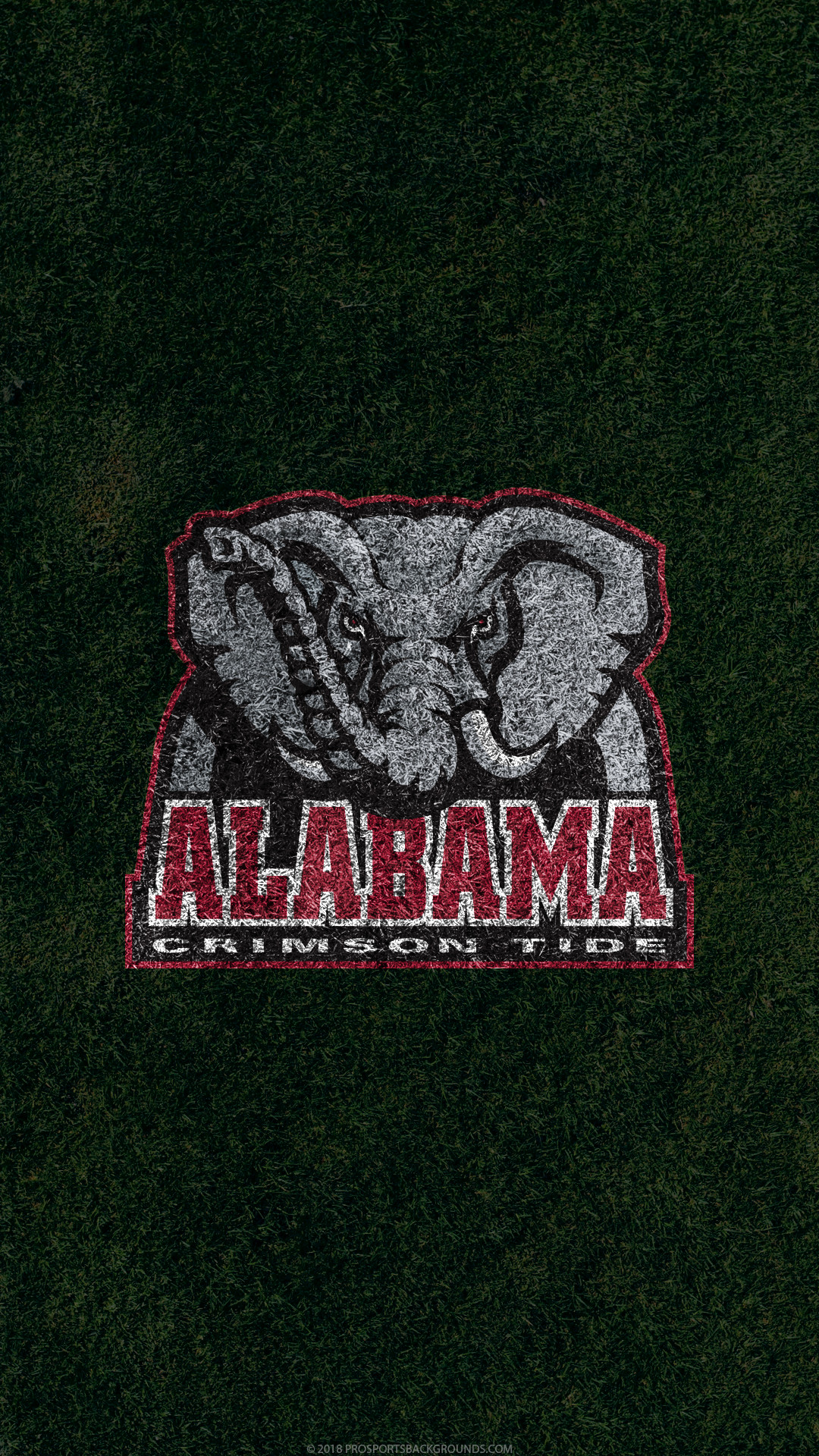 1080x1920 ... Alabama Crimson Tide 2018 ncaa football grass team logo wallpaper for  iphone andriod and windows mobile