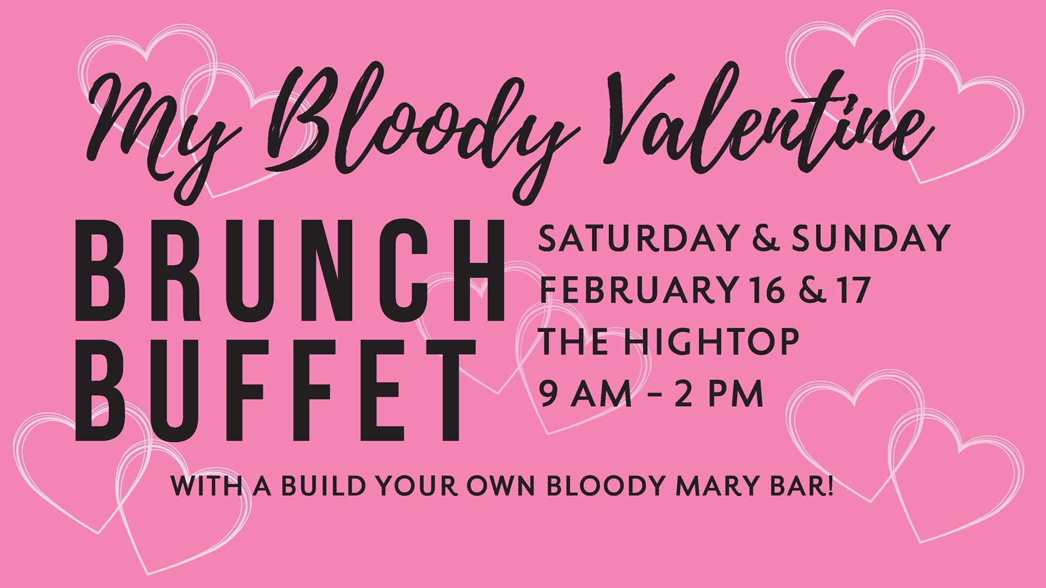 2048x1152 Join us on The Hightop at the Hippodrome for the first ever My Bloody  Valentine Brunch Buffet. Create your own Bloody Mary and enjoy an awesome  brunch ...