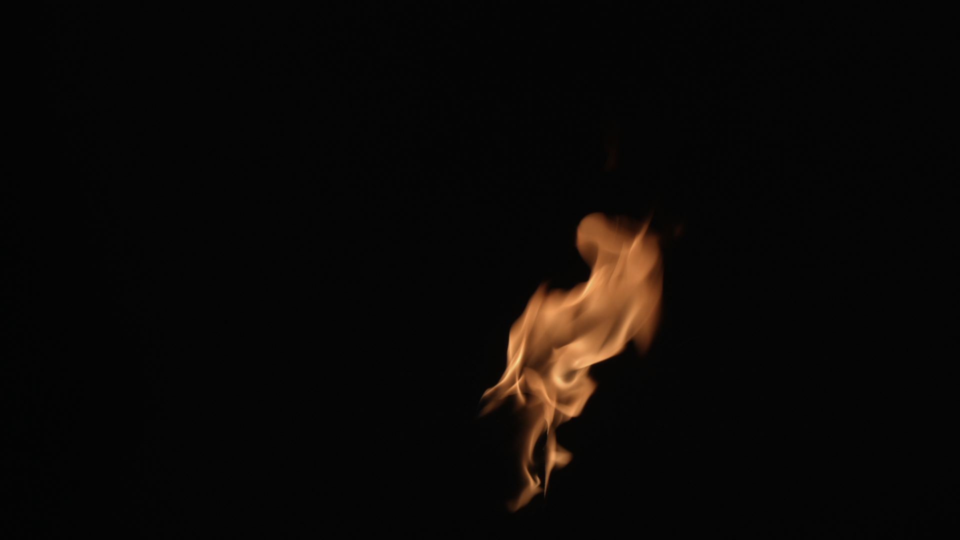 1920x1080 The flame element, shot at night in the garden to ensure a seamless black  background