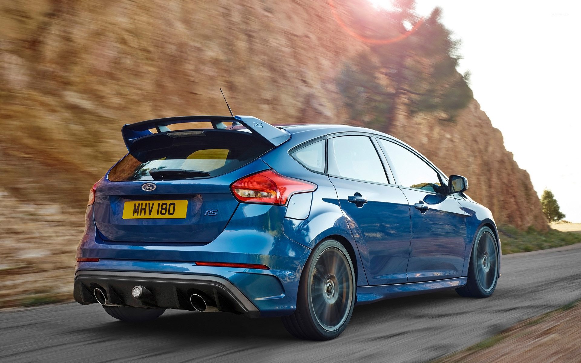 1920x1200 2015 Ford Focus RS back view wallpaper