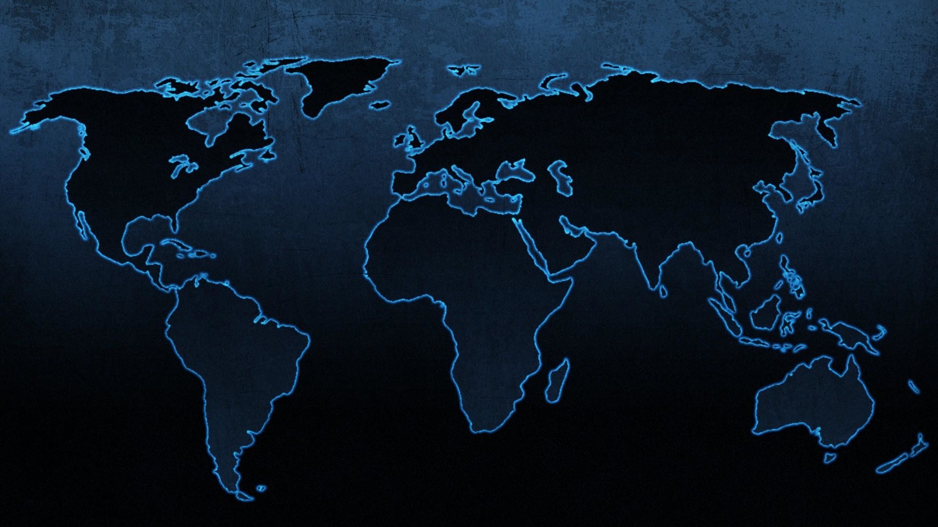 1920x1080 Blue continents maps world map wallpaper 79192 