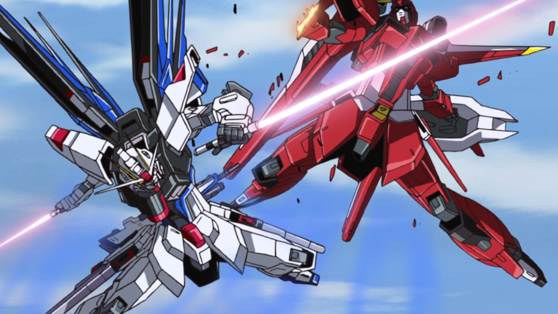 1920x1080 This was another great moment - Athrun getting beat by Kira.