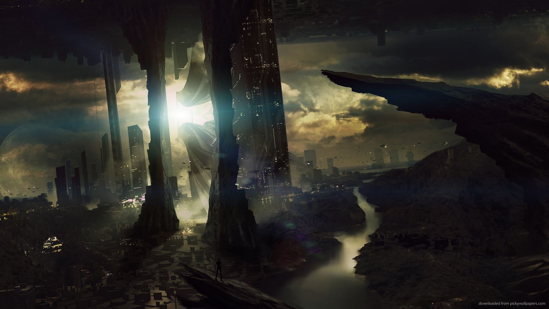 1920x1080  Dark Futuristic City picture | Sci-Fi & Fantasy | Pinterest .