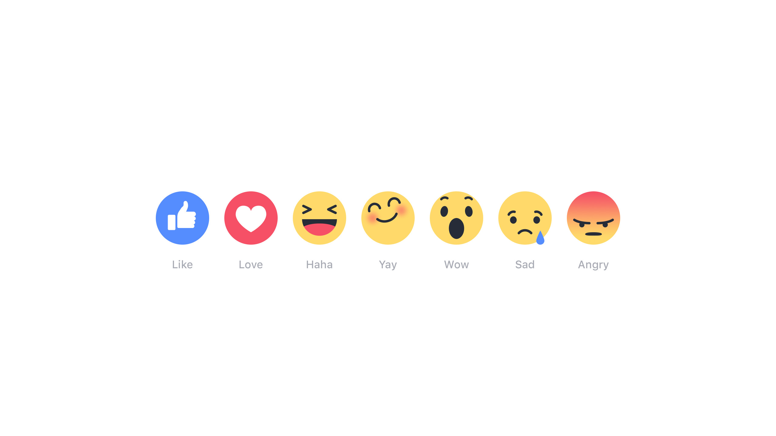 2560x1440 Love, Haha, Wow, Sad, Angry: Facebook Debuts New Reaction Emojis
