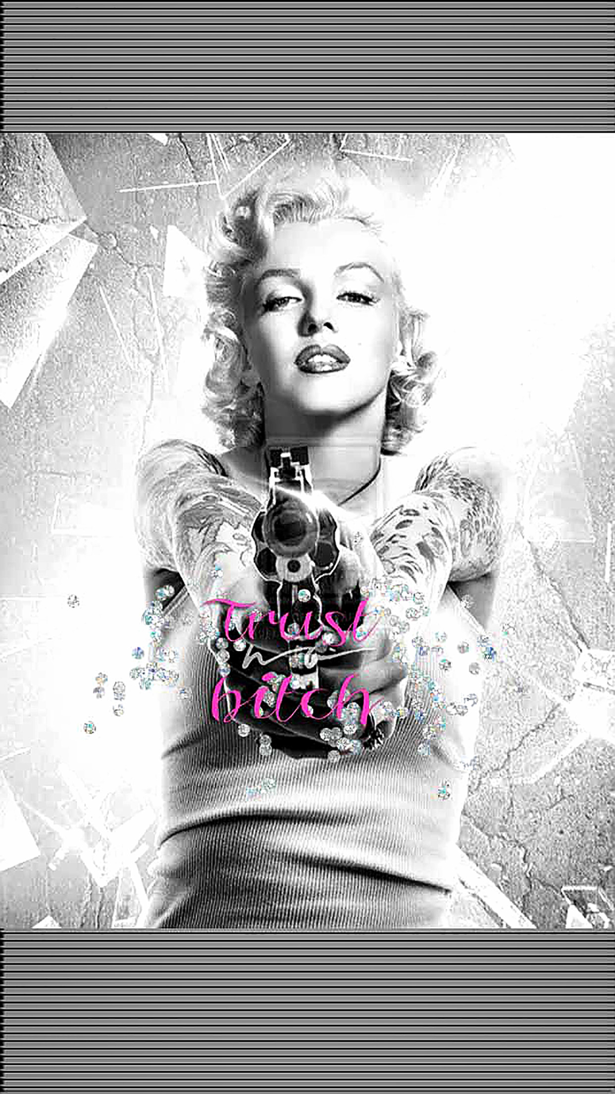 1242x2208 This is the Â« Marilyn Monroe Â» iOS homescreen wallpaper from the Â« Vanity Â»  theme