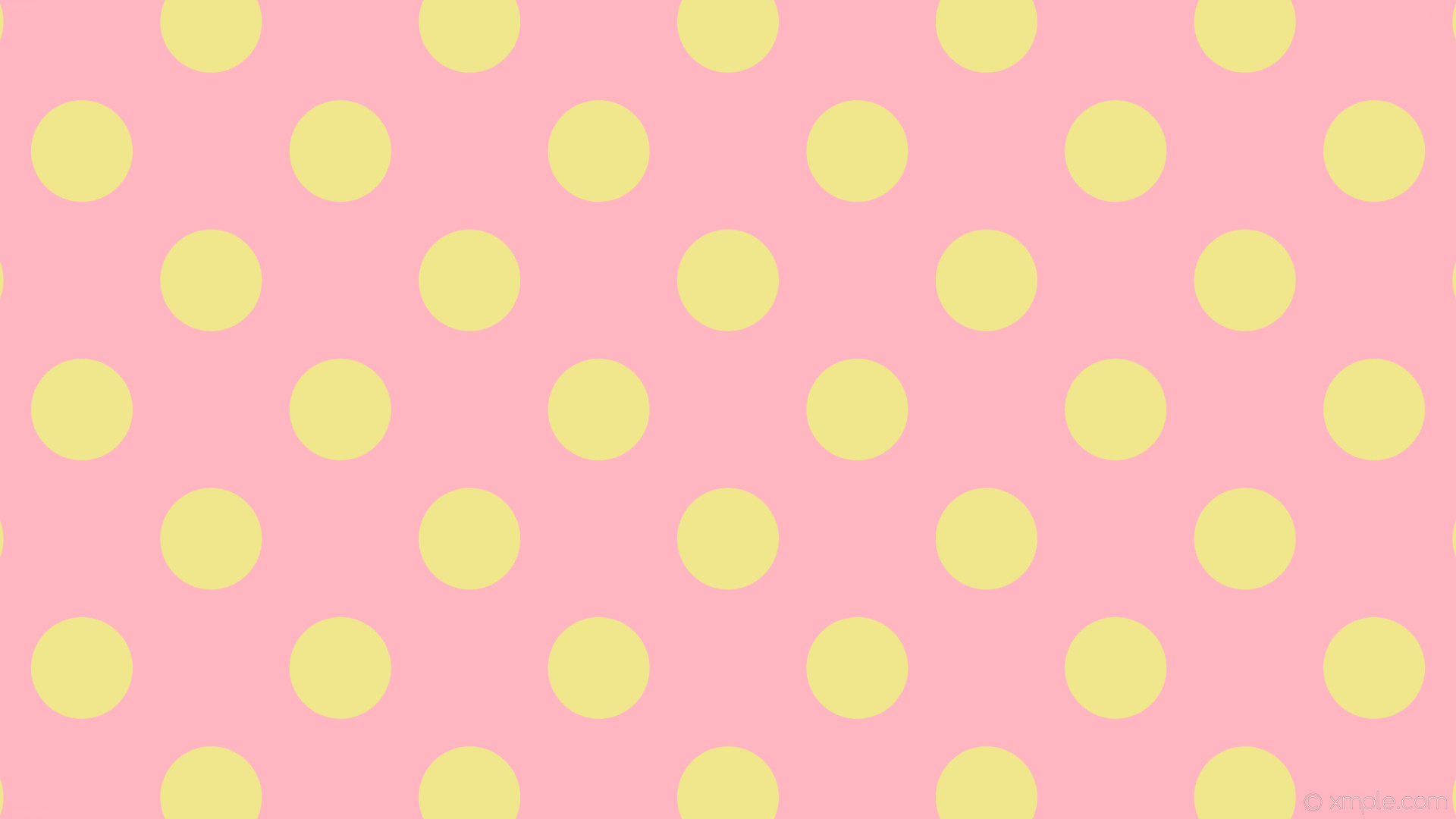 1920x1080 wallpaper pink polka dots yellow spots light pink khaki #ffb6c1 #f0e68c  225Â° 134px