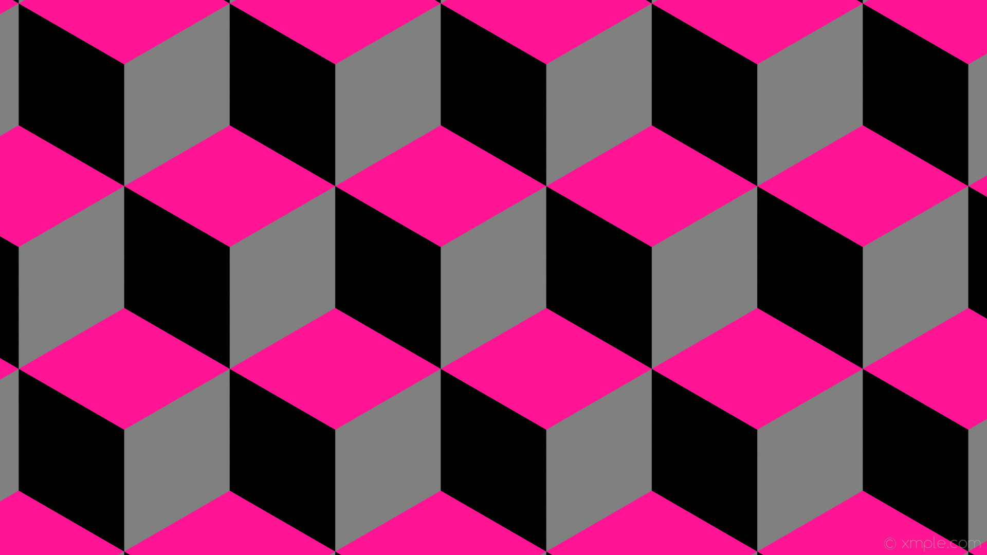 1920x1080 wallpaper pink 3d cubes black grey gray deep pink #808080 #ff1493 #000000  240