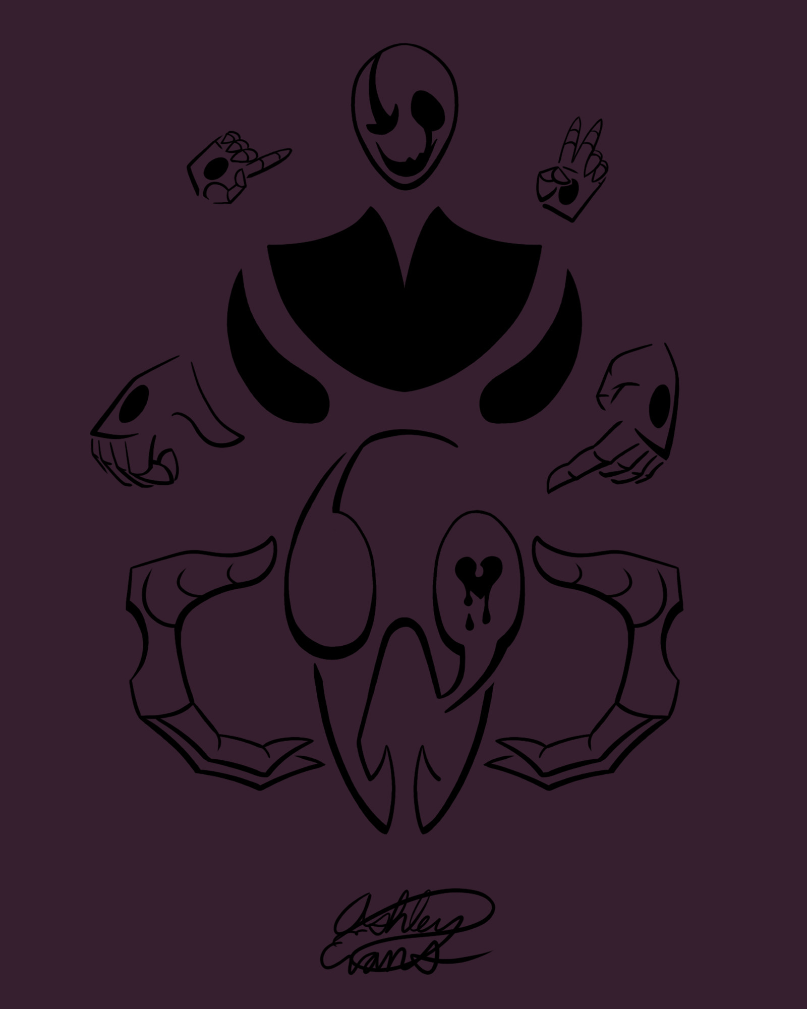 1600x2000 ... Undertale Tattoo #9: Gaster by Smooth-Criminal-13