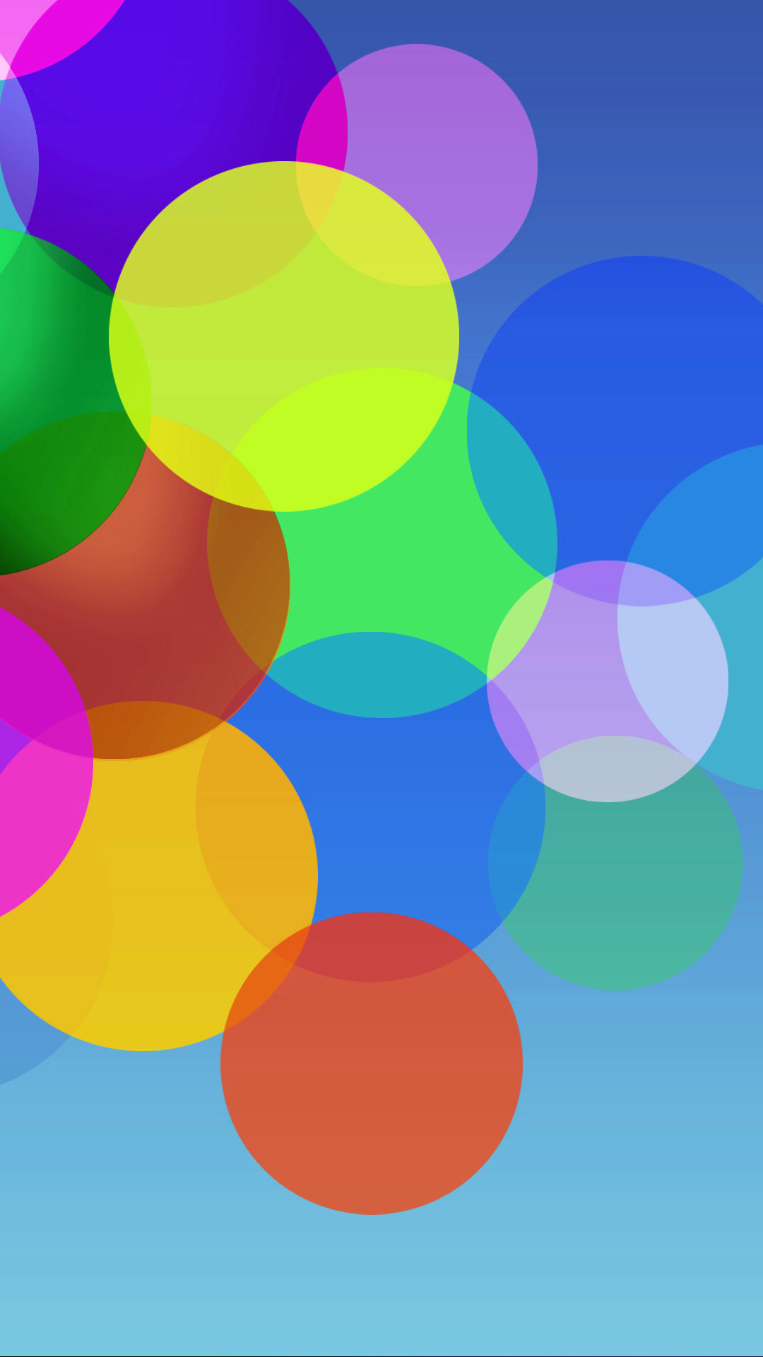 1080x1920 Colorful Minimal Circles Bubbles Android Wallpaper