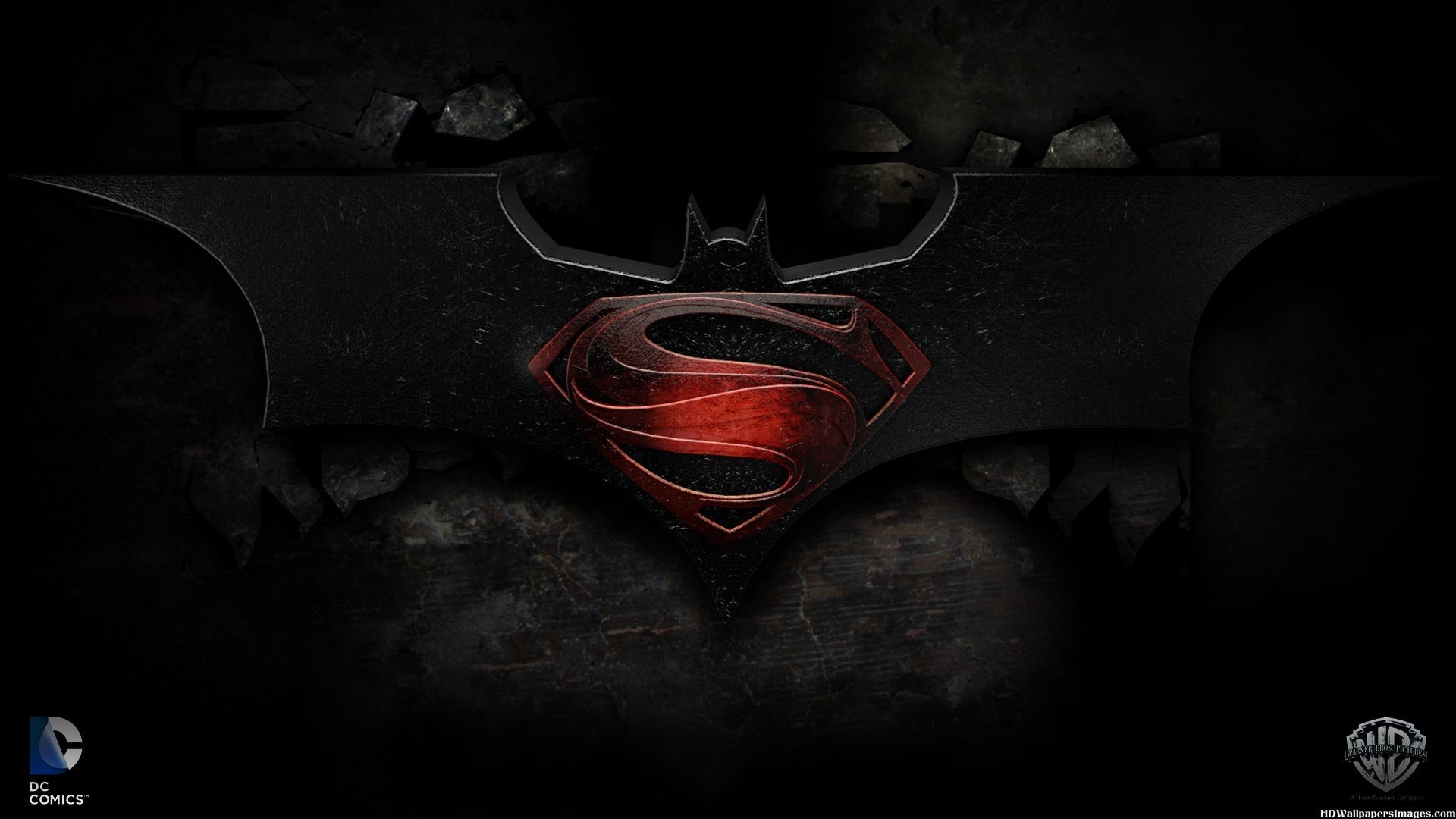 1920x1080 Superman Batman Logo Wallpaper Free HD