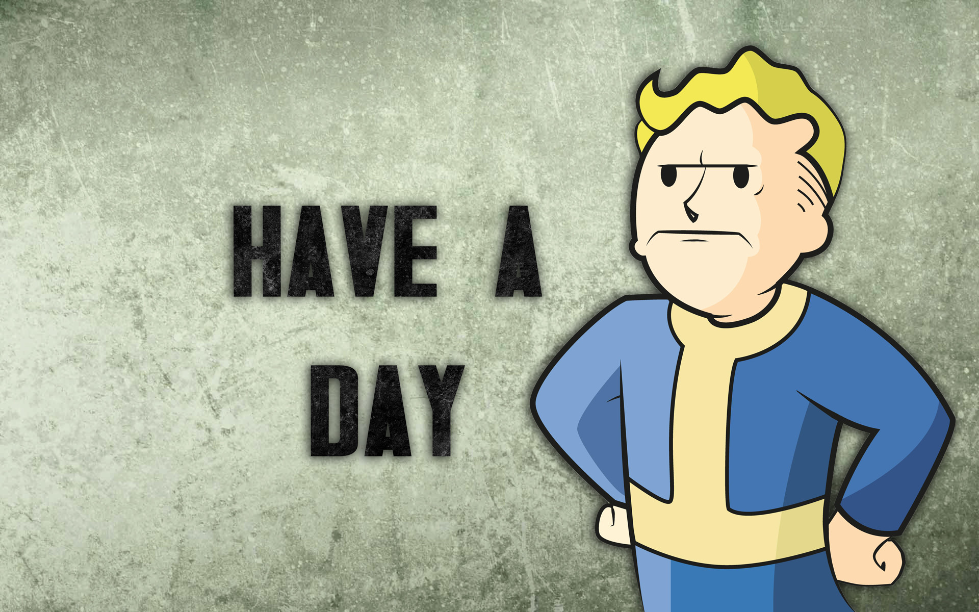 1920x1200 Fallout Vault Boy: Have a day Wallpaper