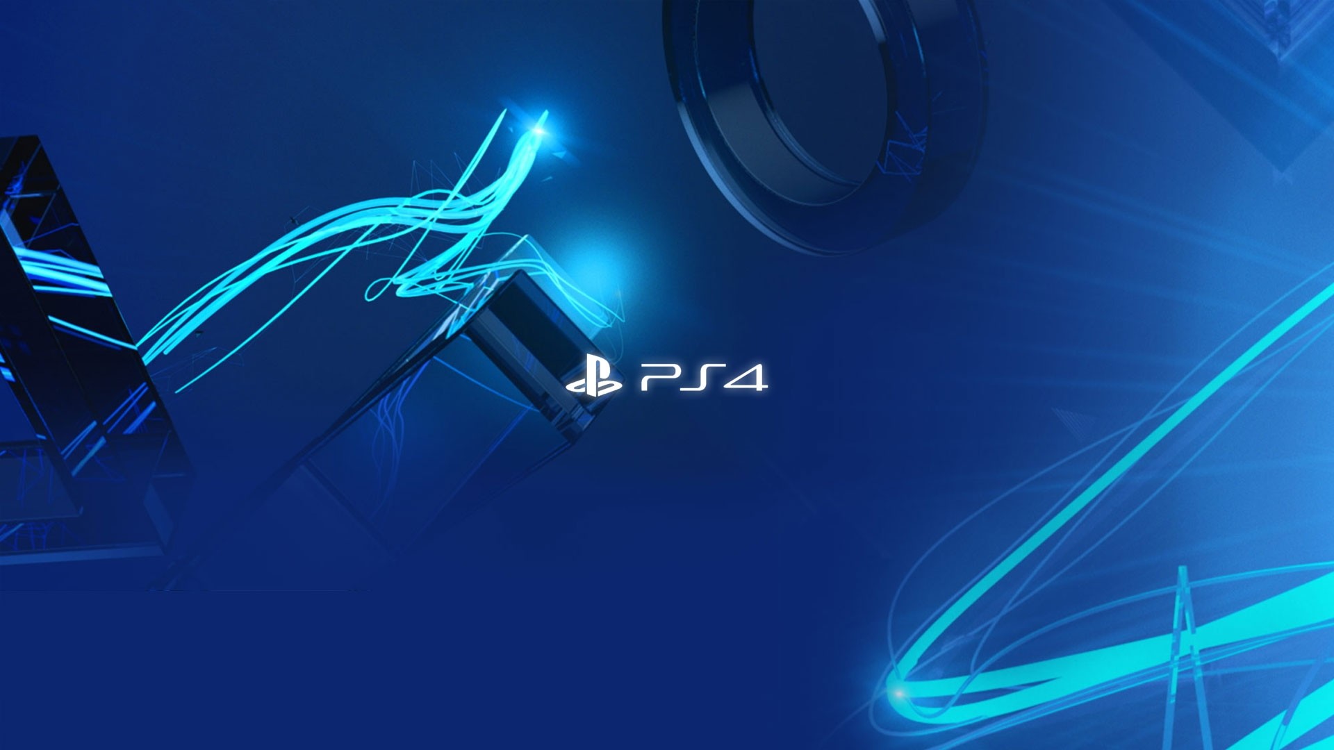 1920x1080 Playstation 4 Logo Blue