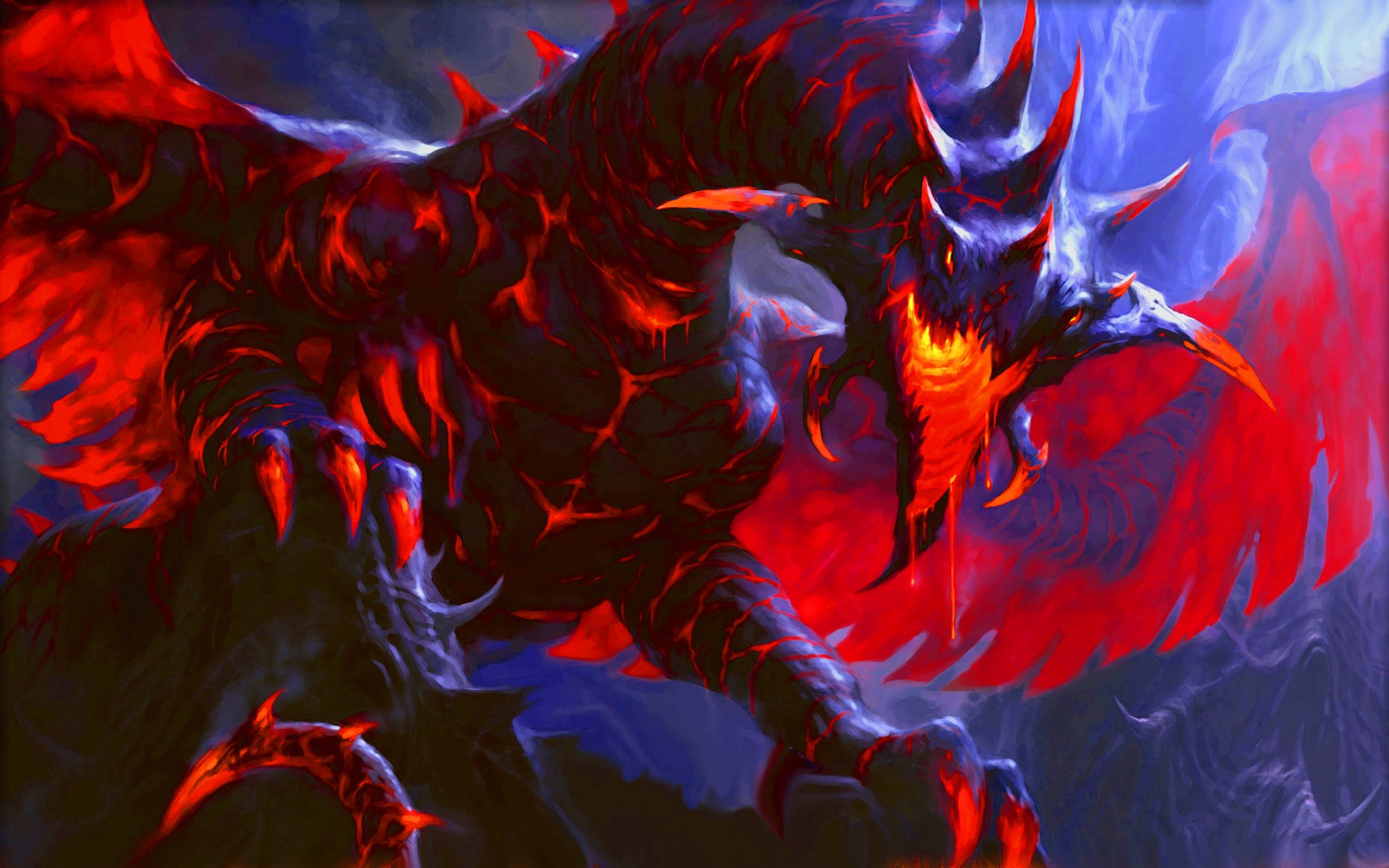 2560x1600 Fantasy Red Dragon