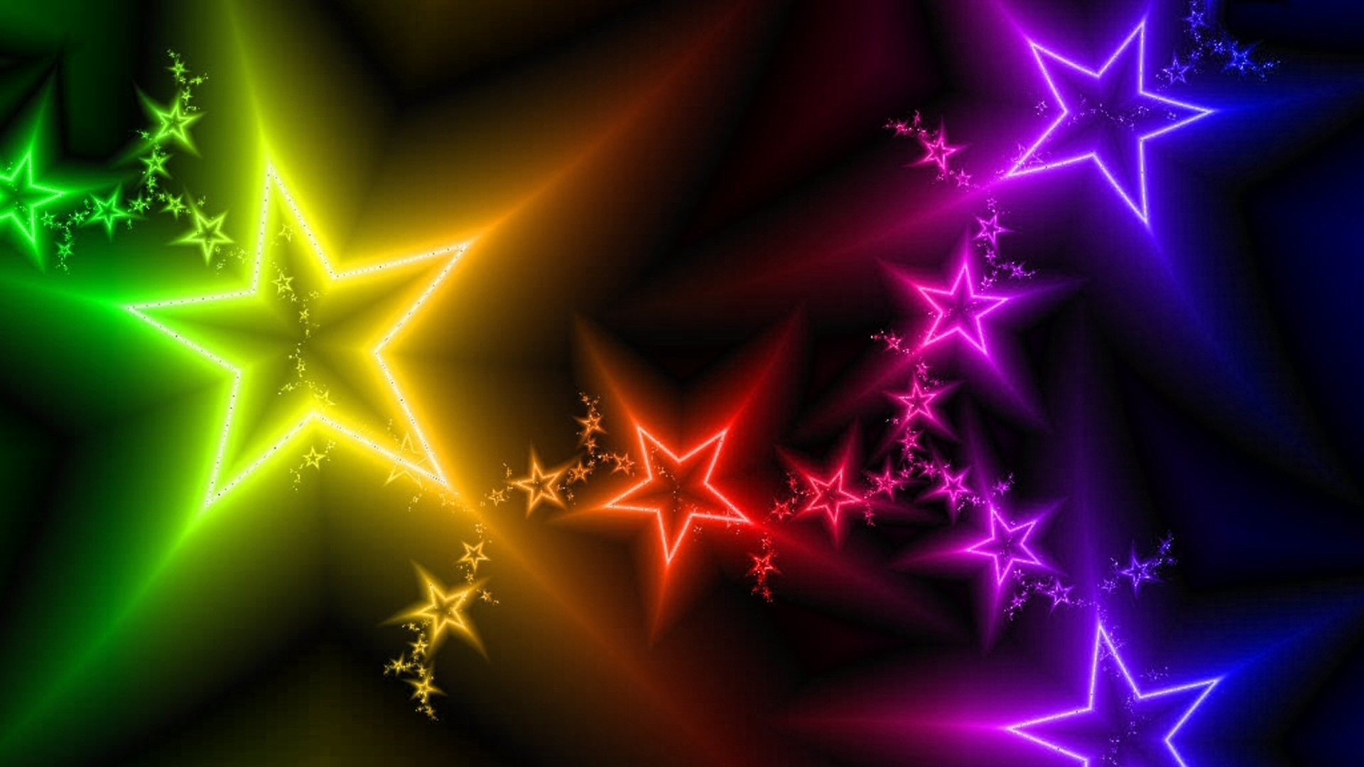 1920x1080 Wallpapers For > Neon Star Wallpaper