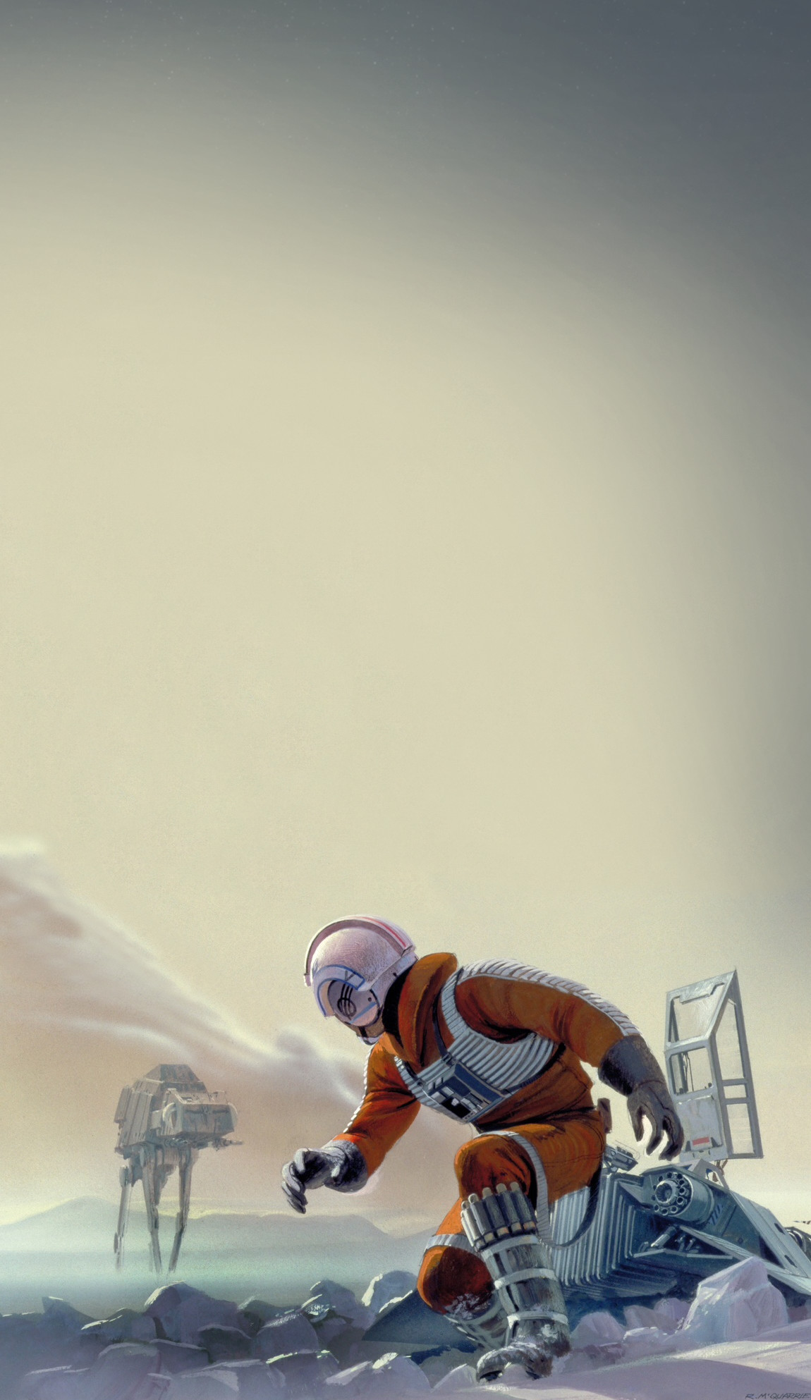 1150x1986 Fan CreationsI turned an old Ralph McQuarrie concept piece into a mobile  wallpaper ...
