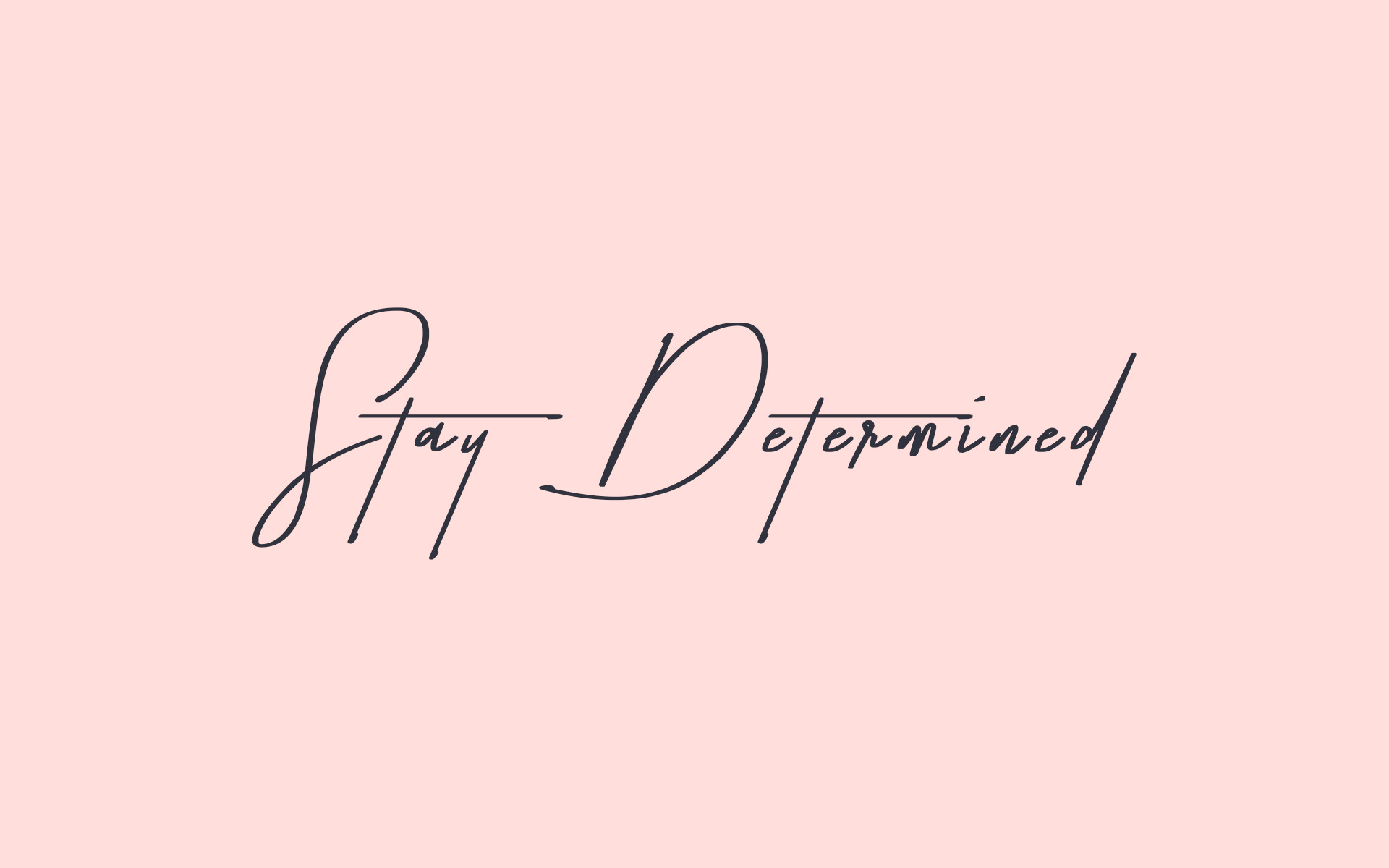 1920x1200 Keep yourself motivated with this cute pink + navy desktop wallpaper by