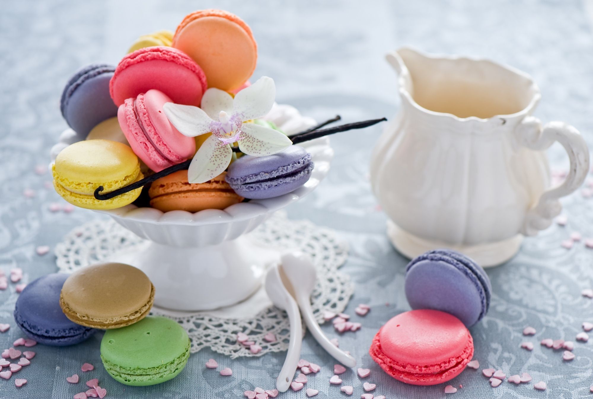 2000x1346 Colorful Macaroons Wallpapers Group (46+)
