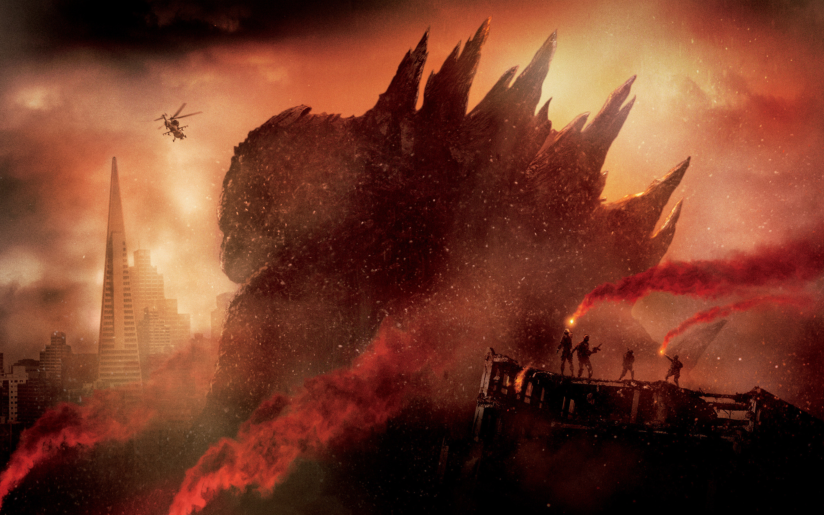 2880x1800 Godzilla Wallpaper