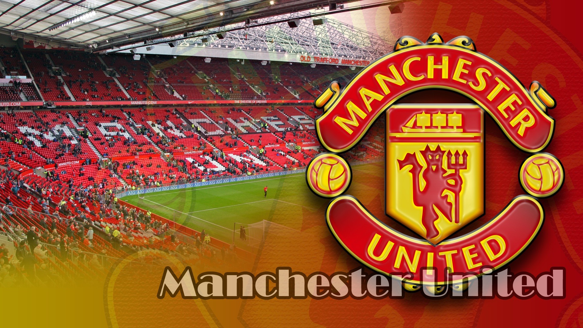 1920x1080 Best Download Manchester United Logo Wallpapers.