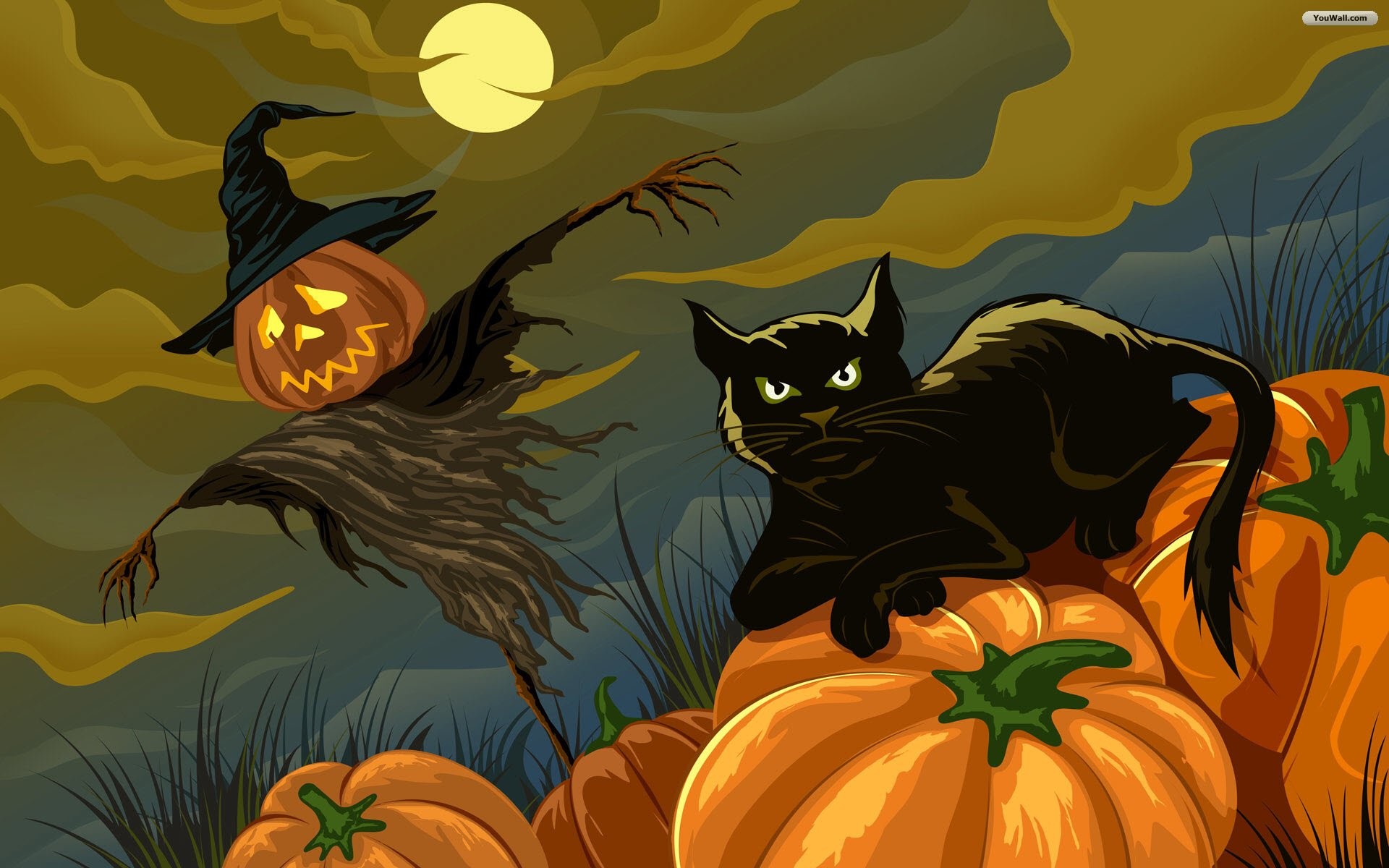 1920x1200 Black Cat Halloween Wallpaper - WallpaperSafari
