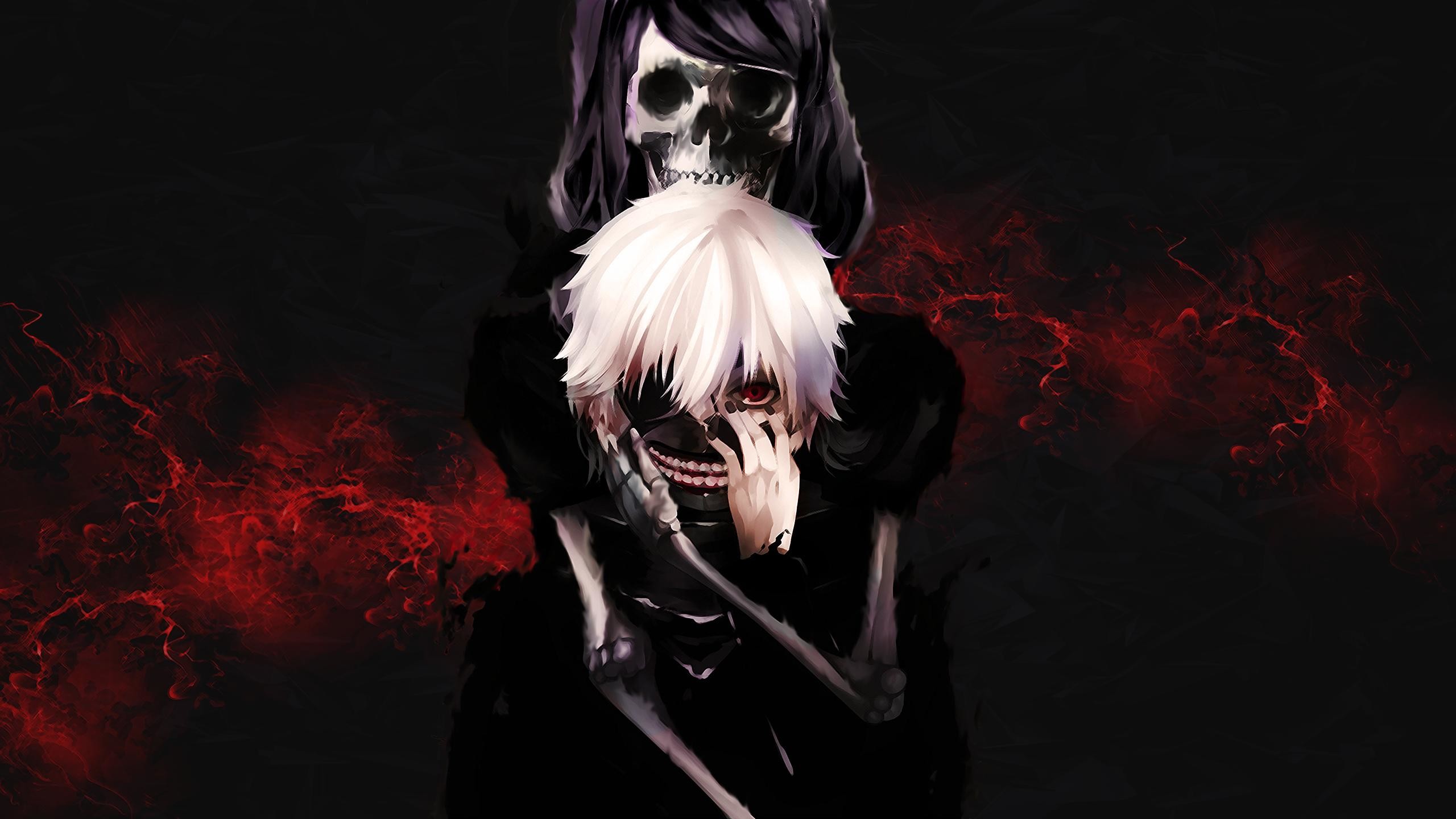 2560x1440 Anime - Tokyo Ghoul Ken Kaneki Touka Kirishima Wallpaper