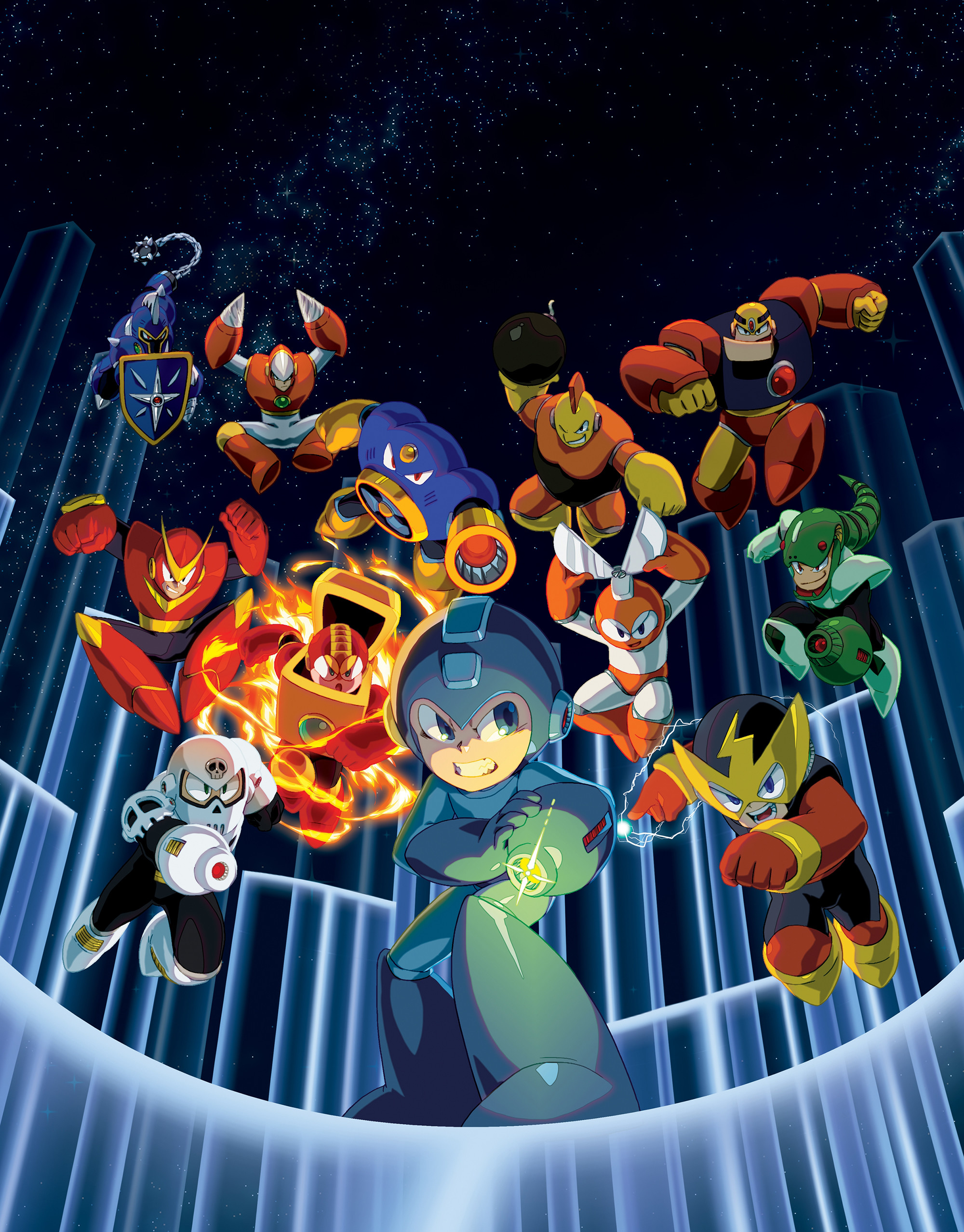 2000x2556 Mega Man Legacy Collection artwork