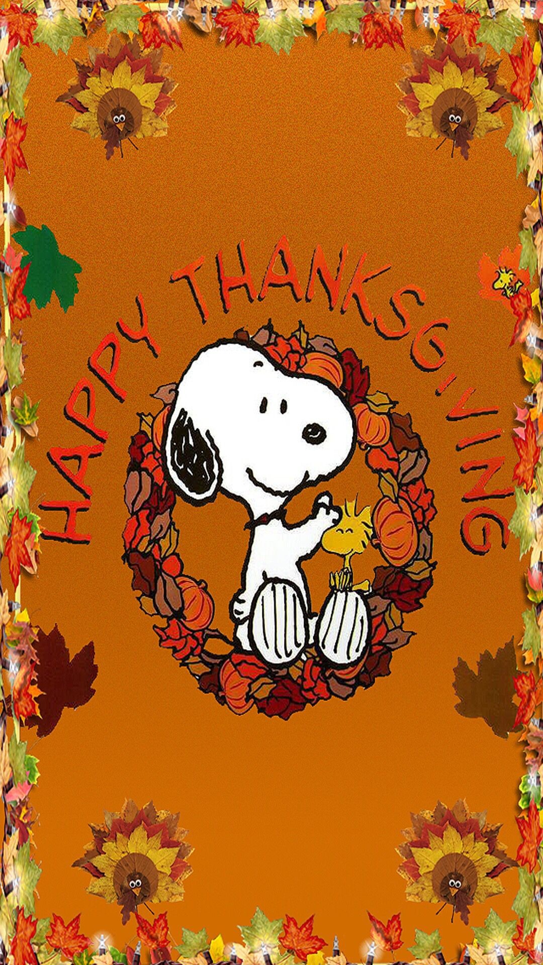 1080x1920 Snoopy Happy Thanksgiving Wallpaper -Zedge