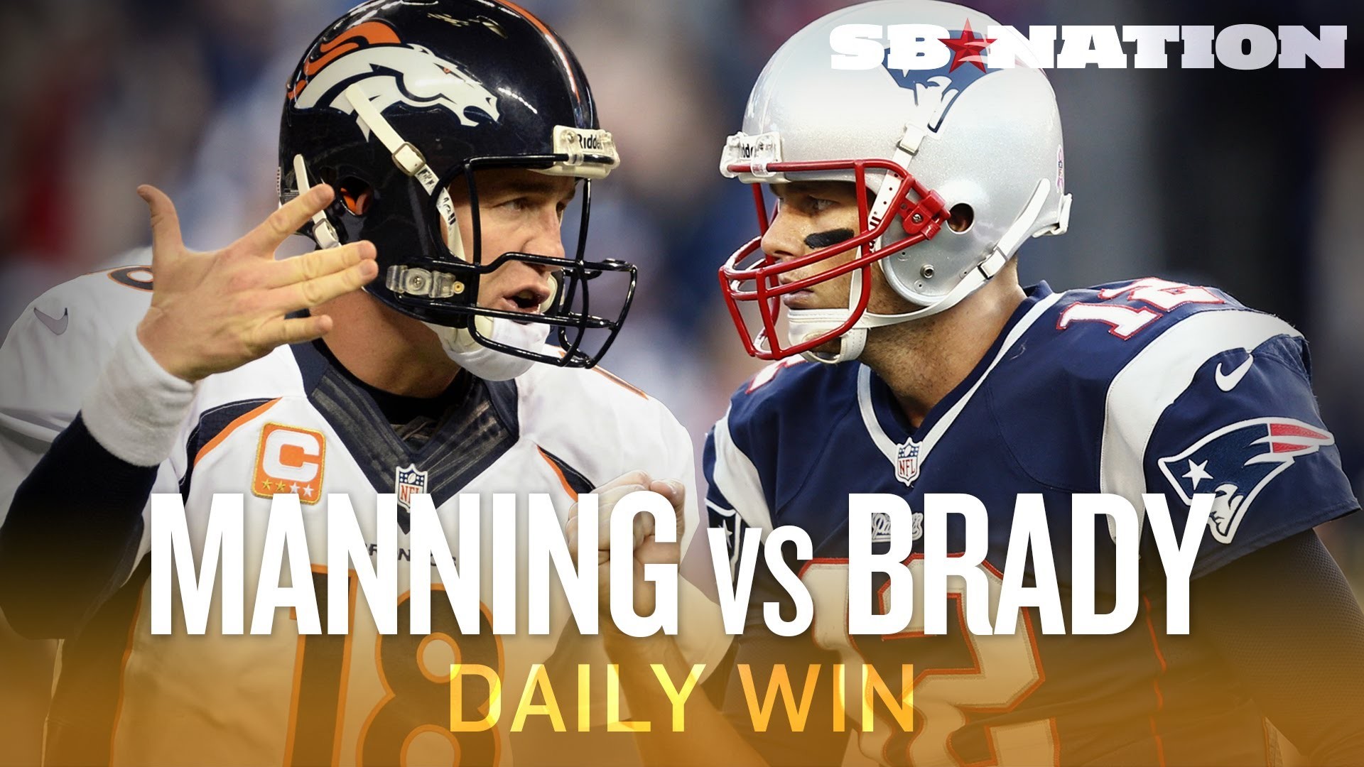 1920x1080 Broncos-Patriots on Sunday Night Football is Manning-Brady 14 - The Daily  Win - YouTube