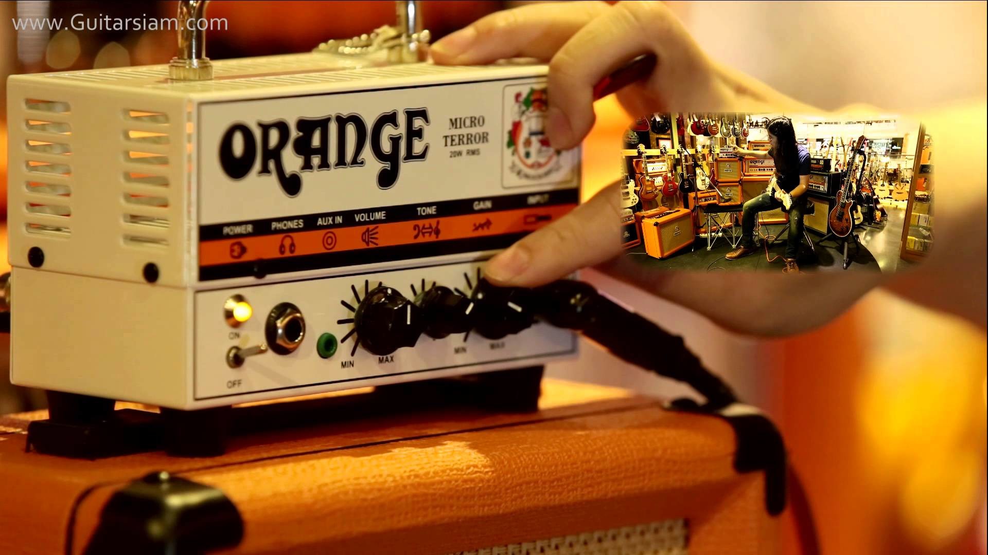 1920x1080 Image Gallery: orange guitar amp wallpaper