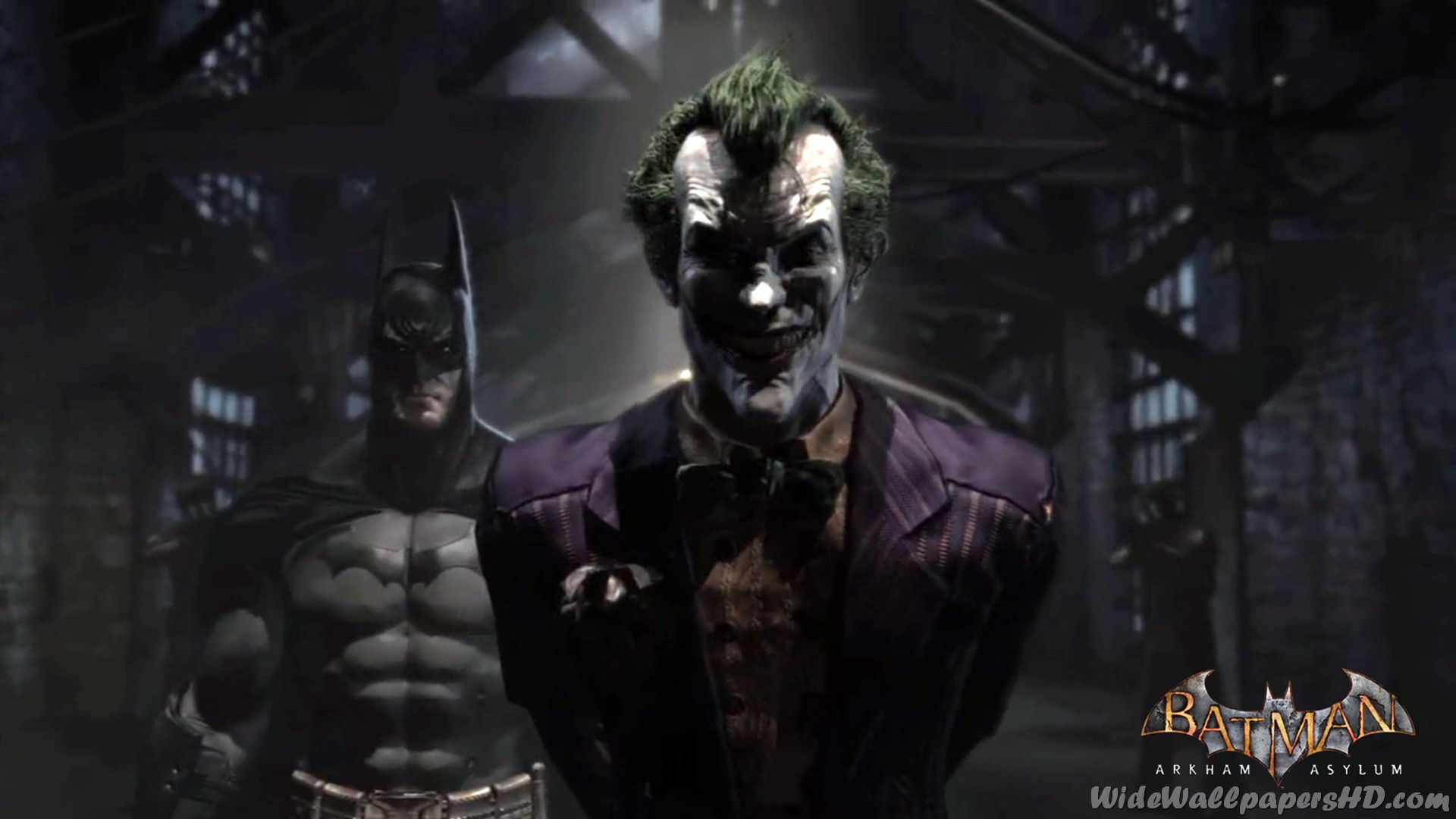 1920x1080 Image - Batman-With-Joker-In-Pen-Batman-Arkham-Asylum-Wallpapers.jpg |  Villains Wiki | FANDOM powered by Wikia