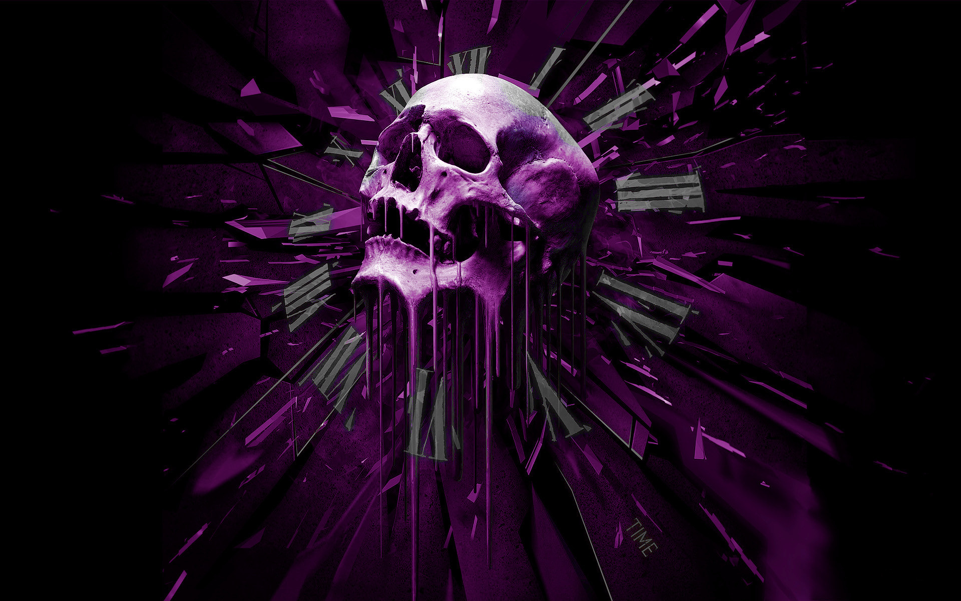 1920x1200 Purple Skull wallpaper - ForWallpaper.com