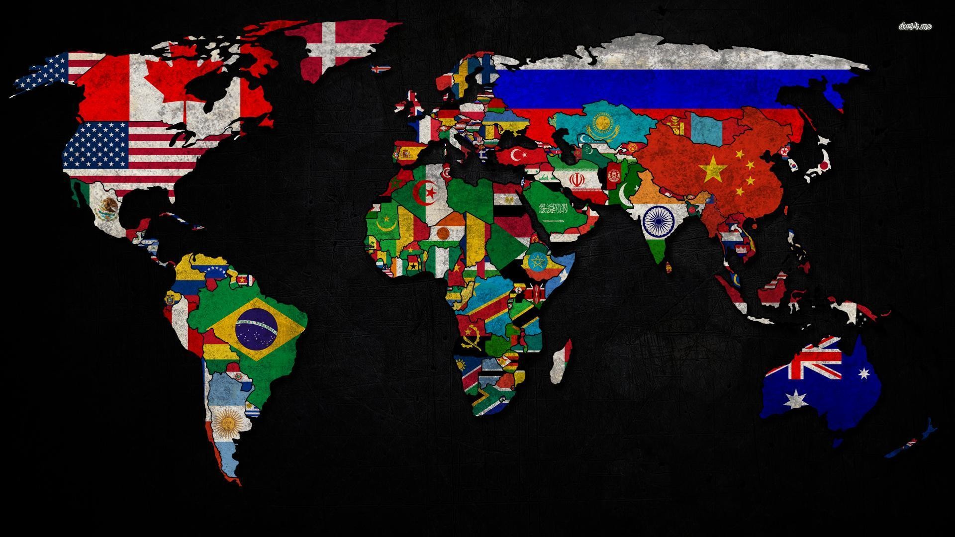1920x1080 World map and flags wallpaper 1280x800 World map and flags wallpaper .