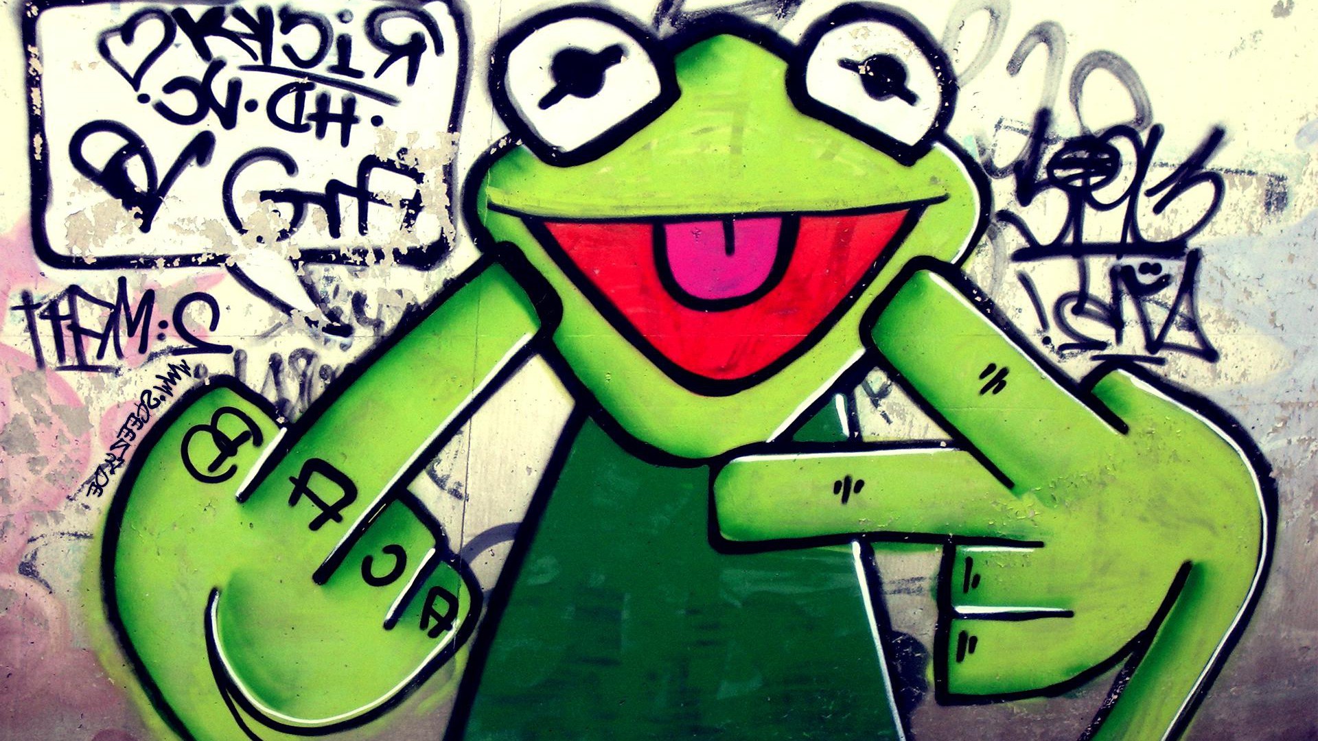 1920x1080 Artistic Frog Graffiti Wallpaper Graffiti Wallpaper