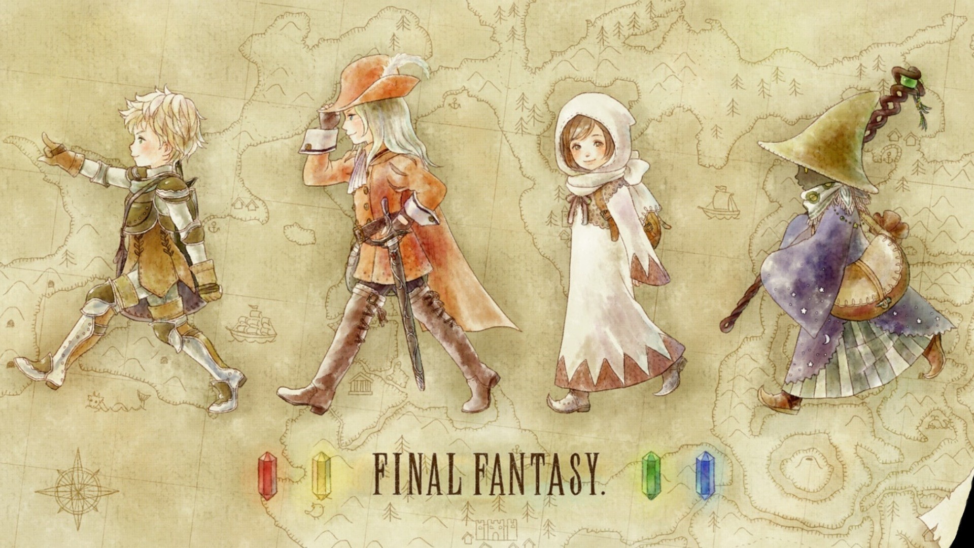 1920x1080 wallpaper Final Fantasy Â· video games Â· white mage Â· Black Mage