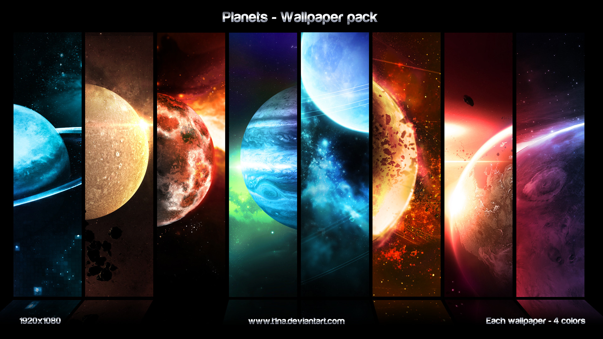 1920x1080 Planets - wallpaper pack by t1na Planets - wallpaper pack by t1na
