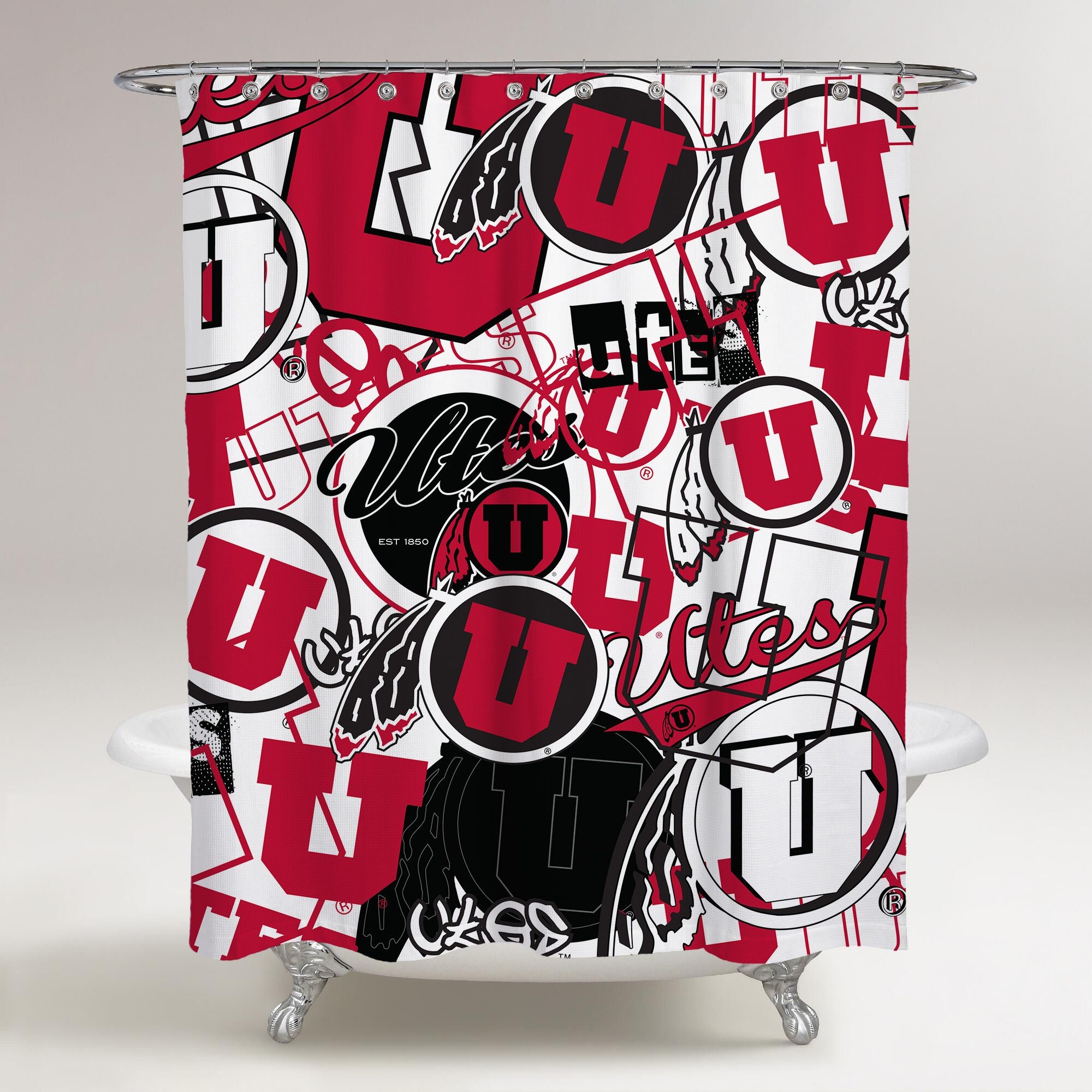 2000x2000 UTAH UTES LOGO UTES WALLPAPER CURTAIN COLLAGE FOOTBALL NCAA UNIQUE SHOWER  CURTAIN Price: 50.00 & FREE Shipping #posters