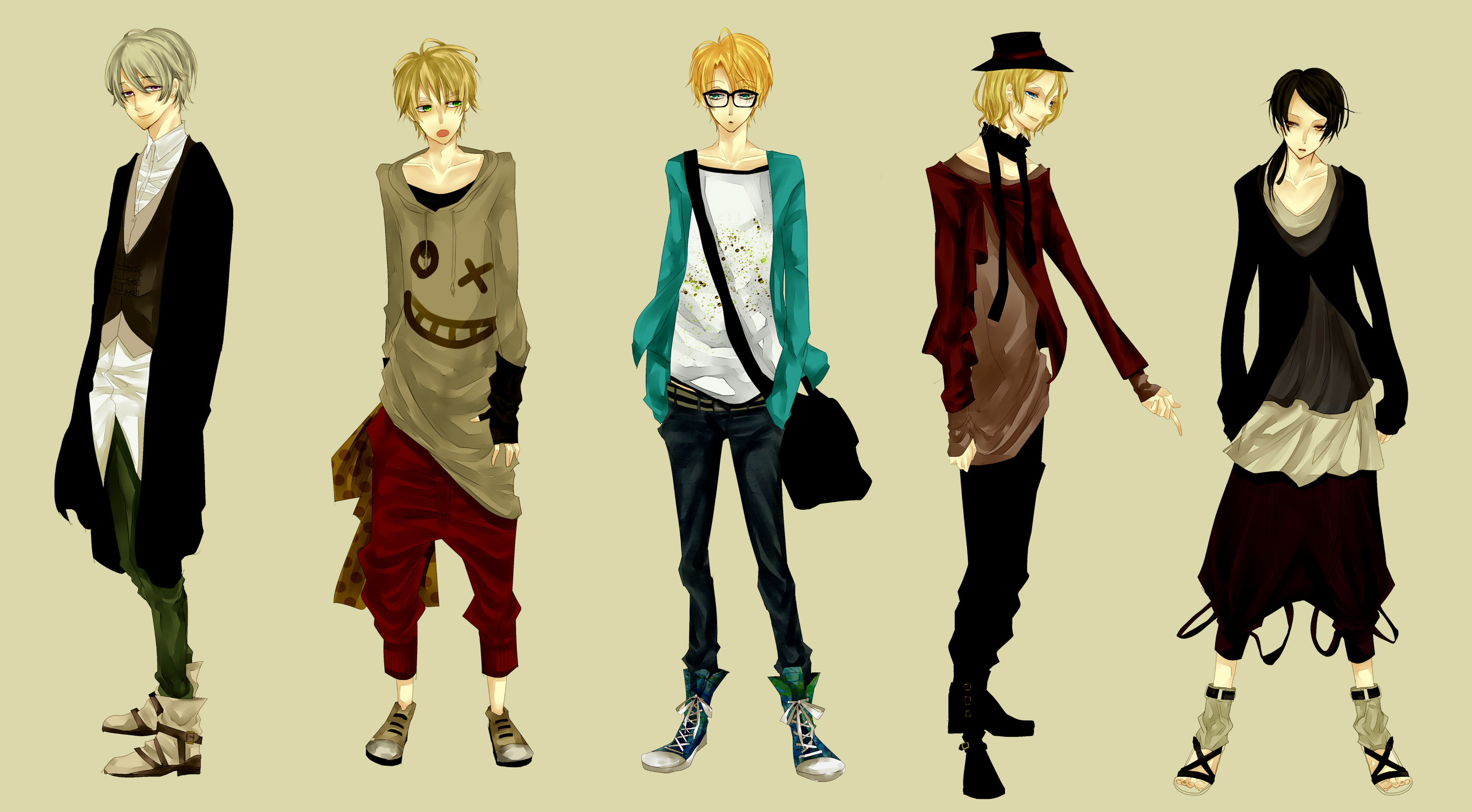 Одежда в стиле аниме мужская