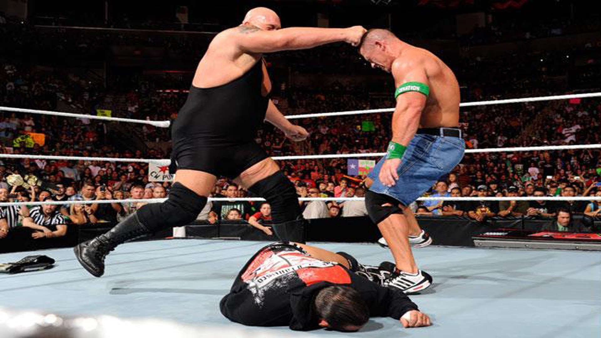 1920x1080 Big Show and John Cena Fight in WWE HD Wallpapers of Wrestler