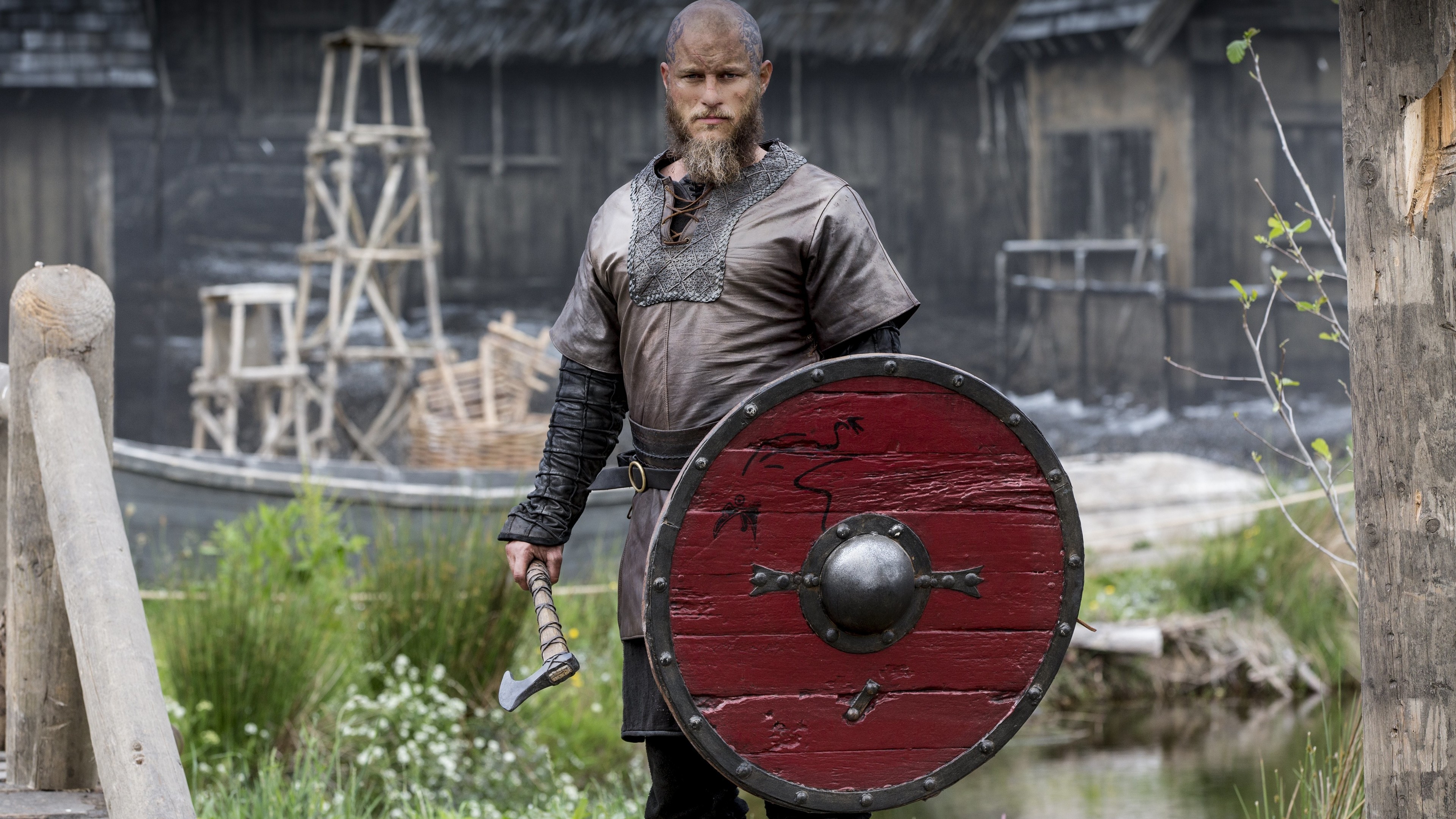 3840x2160 Vikings Travis Fimmel Ragnar Lothbrok Vikings Tv Show Wallpaper