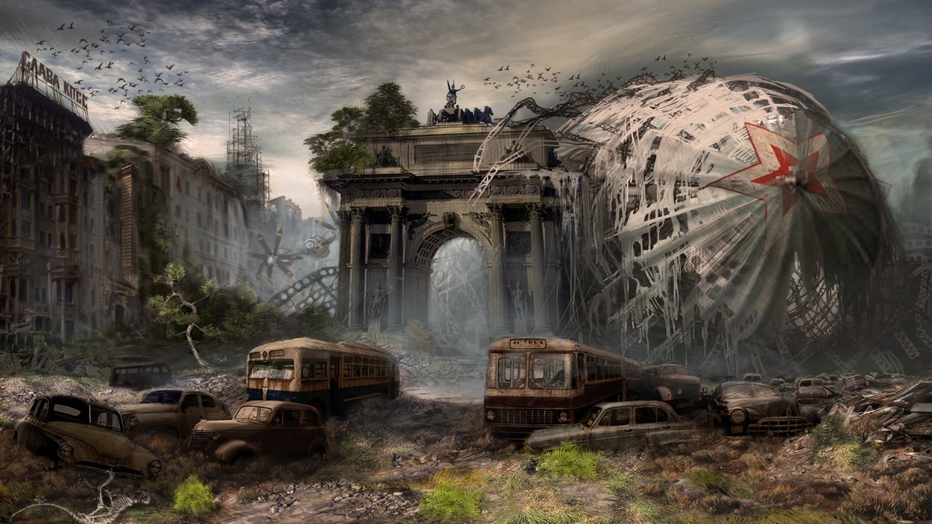 1920x1080 Apocalyptic Art Gallery | Sci Fi Post Apocalyptic Wallpaper/Background 1920  x 1080 - Id