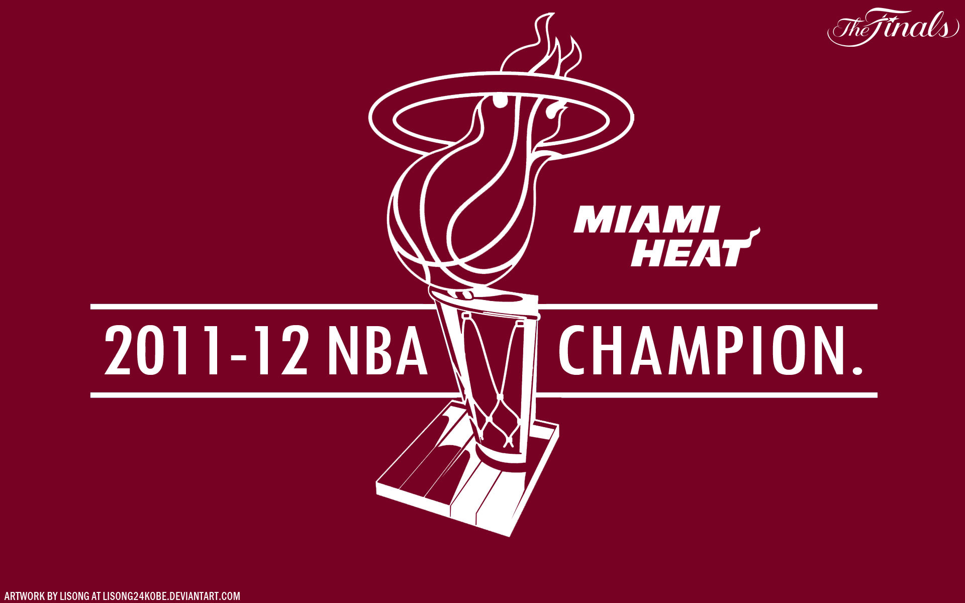 1920x1200 Miami Heat 2012 NBA Champions 1920Ã1200 Vector Wallpaper