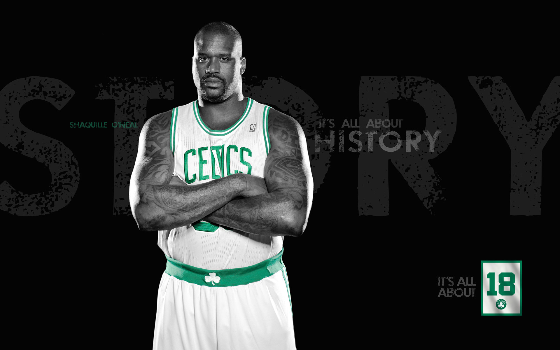 1920x1200 Jermaine O'Neal, Celtics Wallpaper