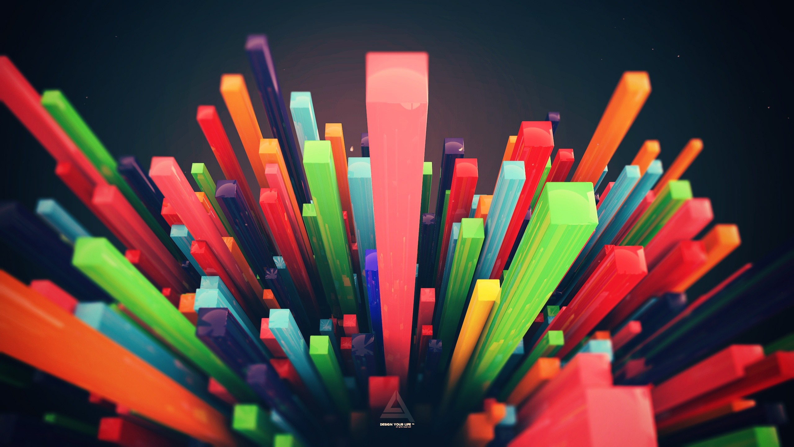 2560x1440 3d bars  wallpaper desktop wallpapers cool colourful background  photos download windows display picture 