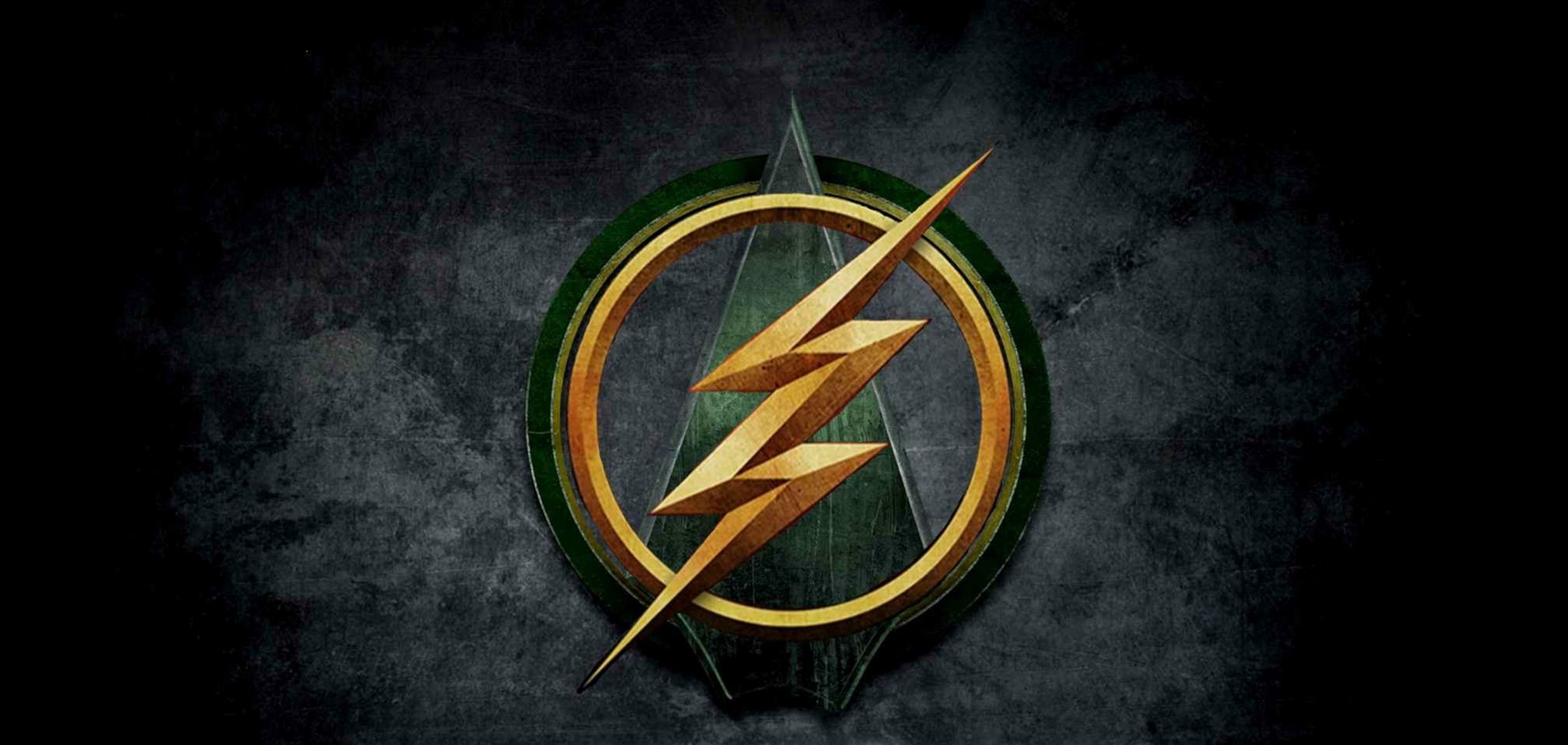 3014x1432 THANK YOU The Flash And Arrow Crossover Logo