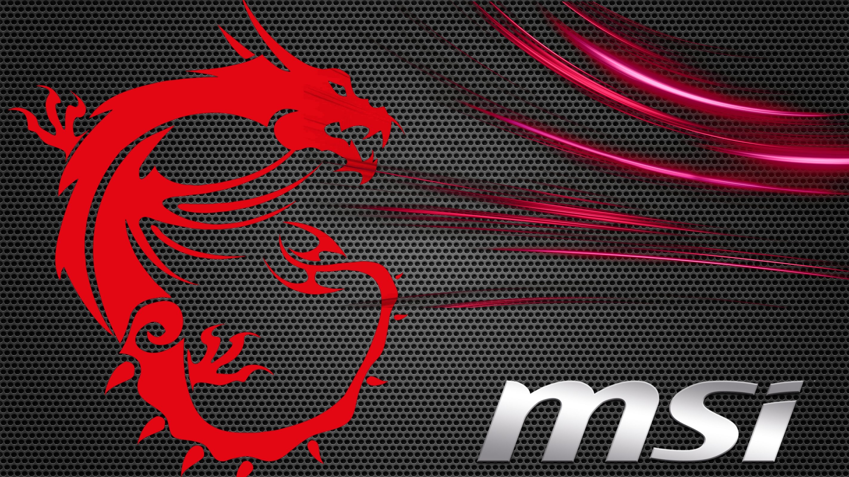 Download Msi 4k Neon Red Dragon Wallpaper  Wallpaperscom
