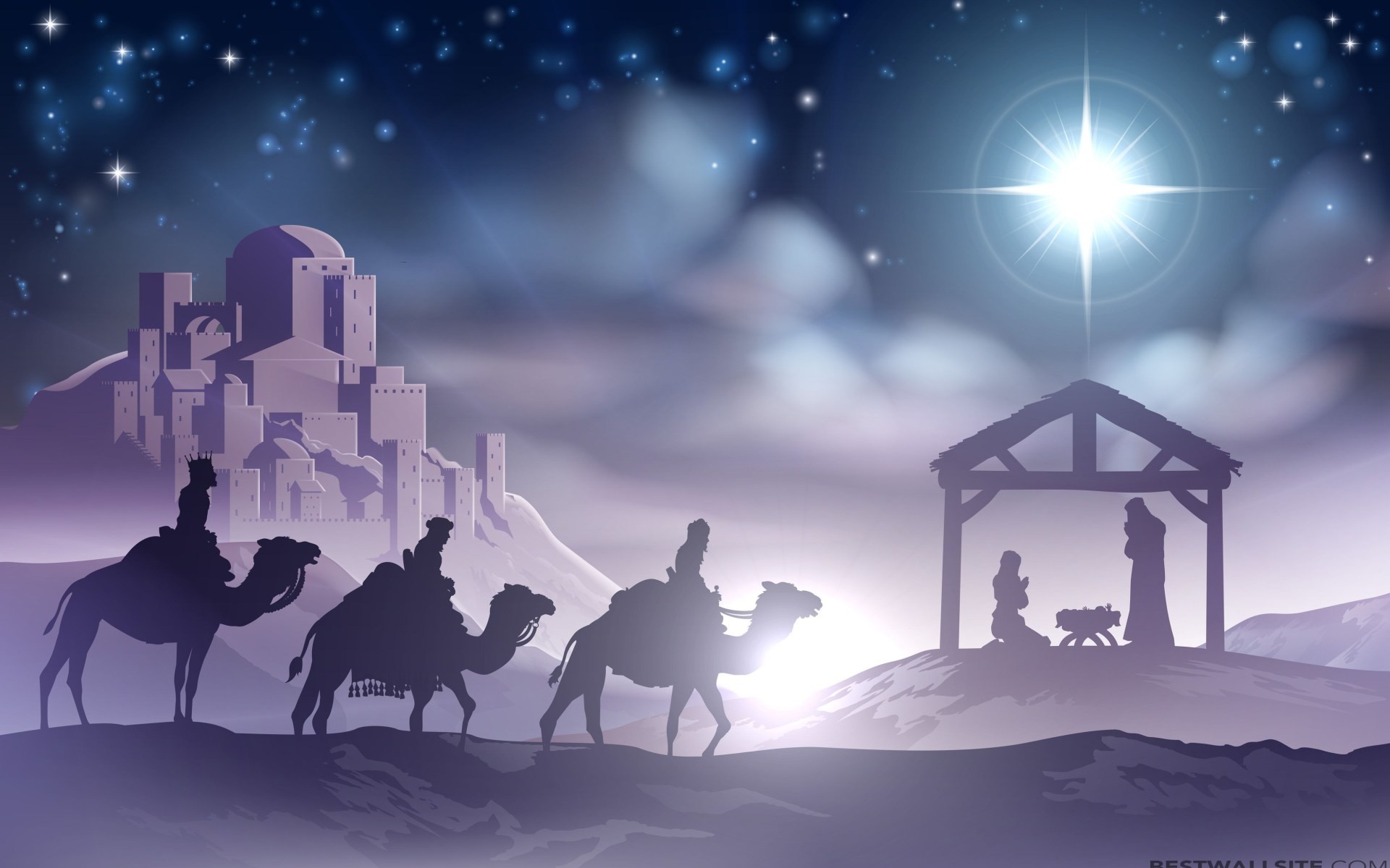 1920x1200 Christmas Eve Nativity Scene
