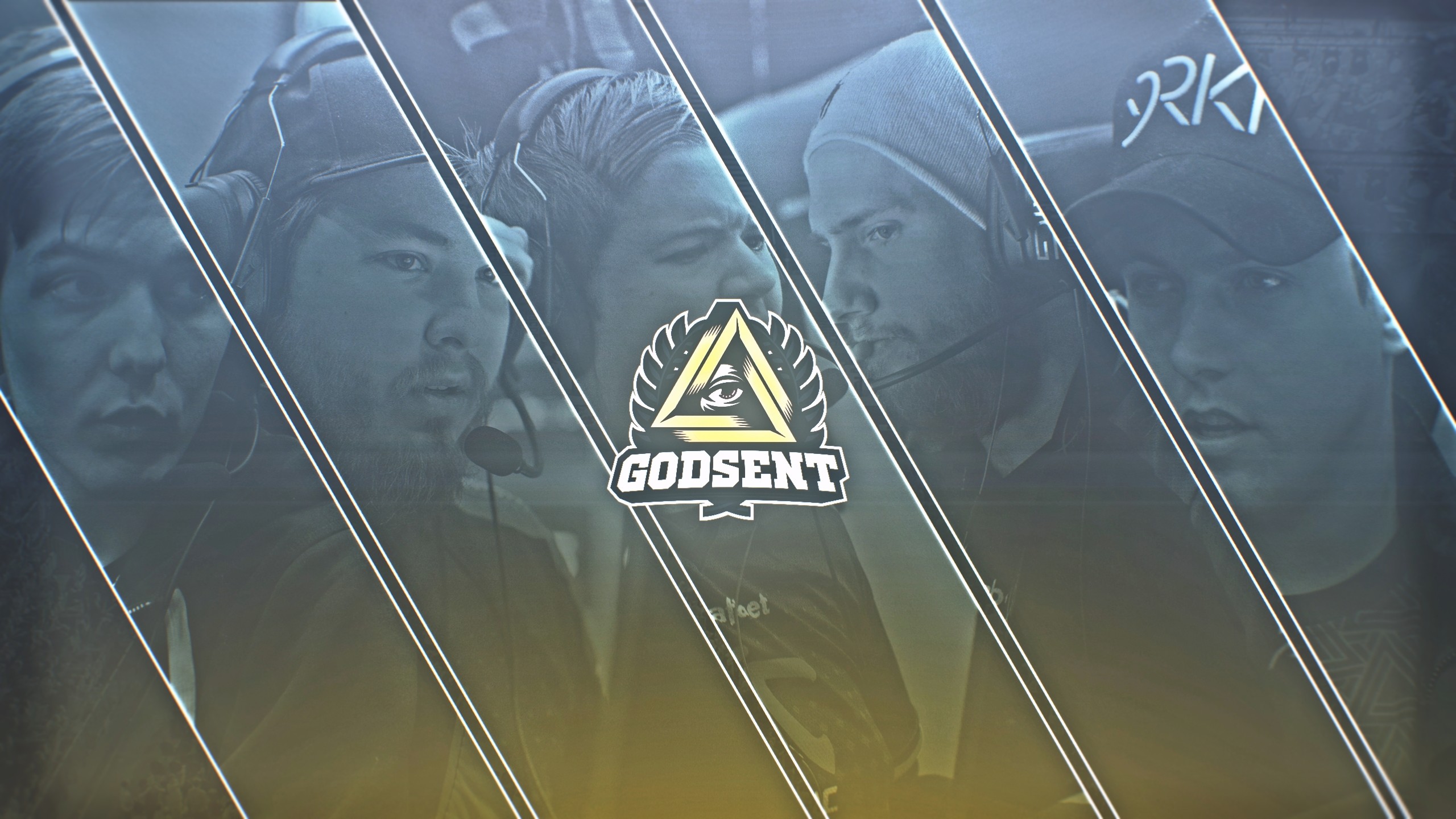 2560x1440 Wallpaper of the new GODSENT CSGO lineup which was subsequently used as a  Twitter Header by